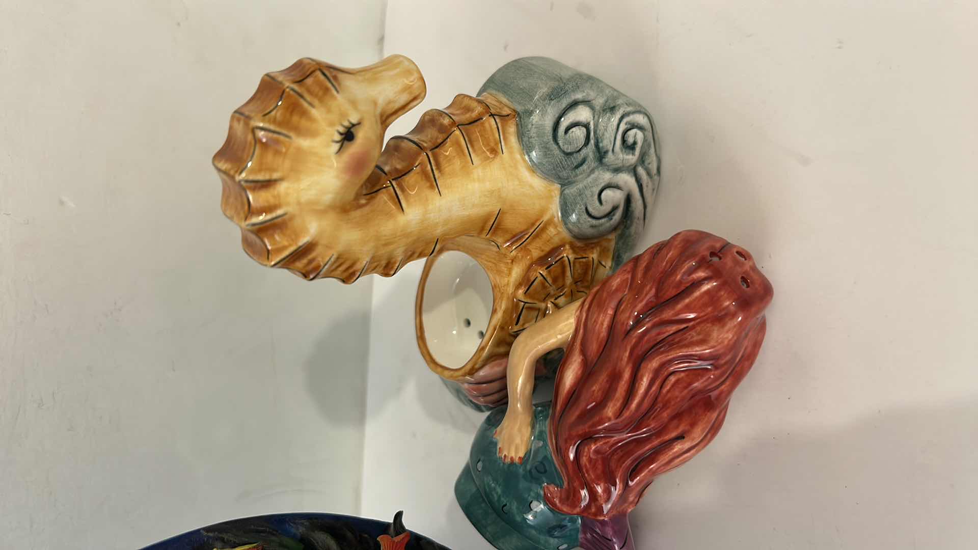 Photo 1 of 2 PC - MERMAID DECOR, FIGURINES, 1 IS SALT AND PEPPER SHAKER