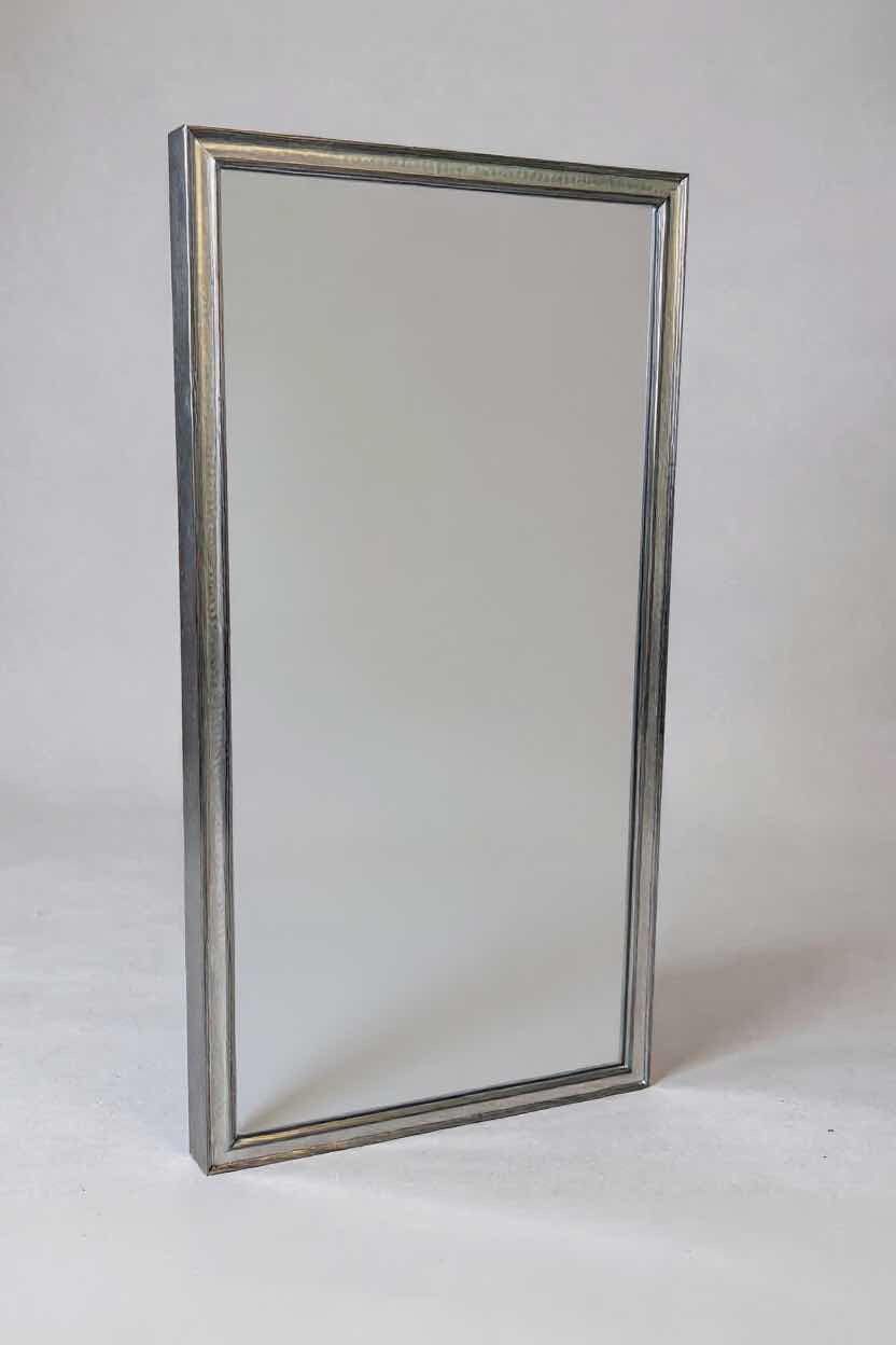 Photo 1 of SILVER FRAMED WALL MIRROR 15"X 37"