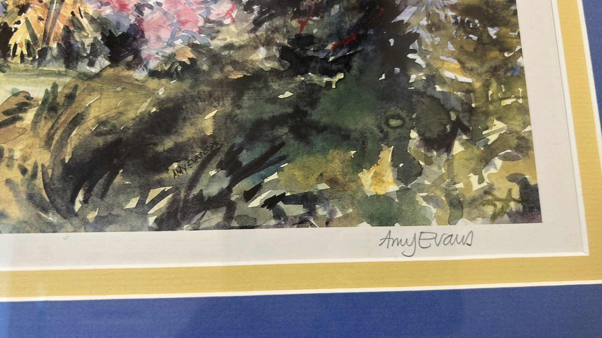 Photo 1 of WHITE FRAMED WATERCOLOR PRINT "SALT KETTLE BERMUDA" 34" X 25"