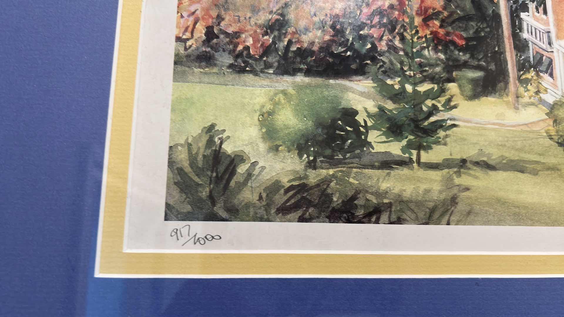 Photo 1 of WHITE FRAMED WATERCOLOR PRINT "SALT KETTLE BERMUDA" 34" X 25"