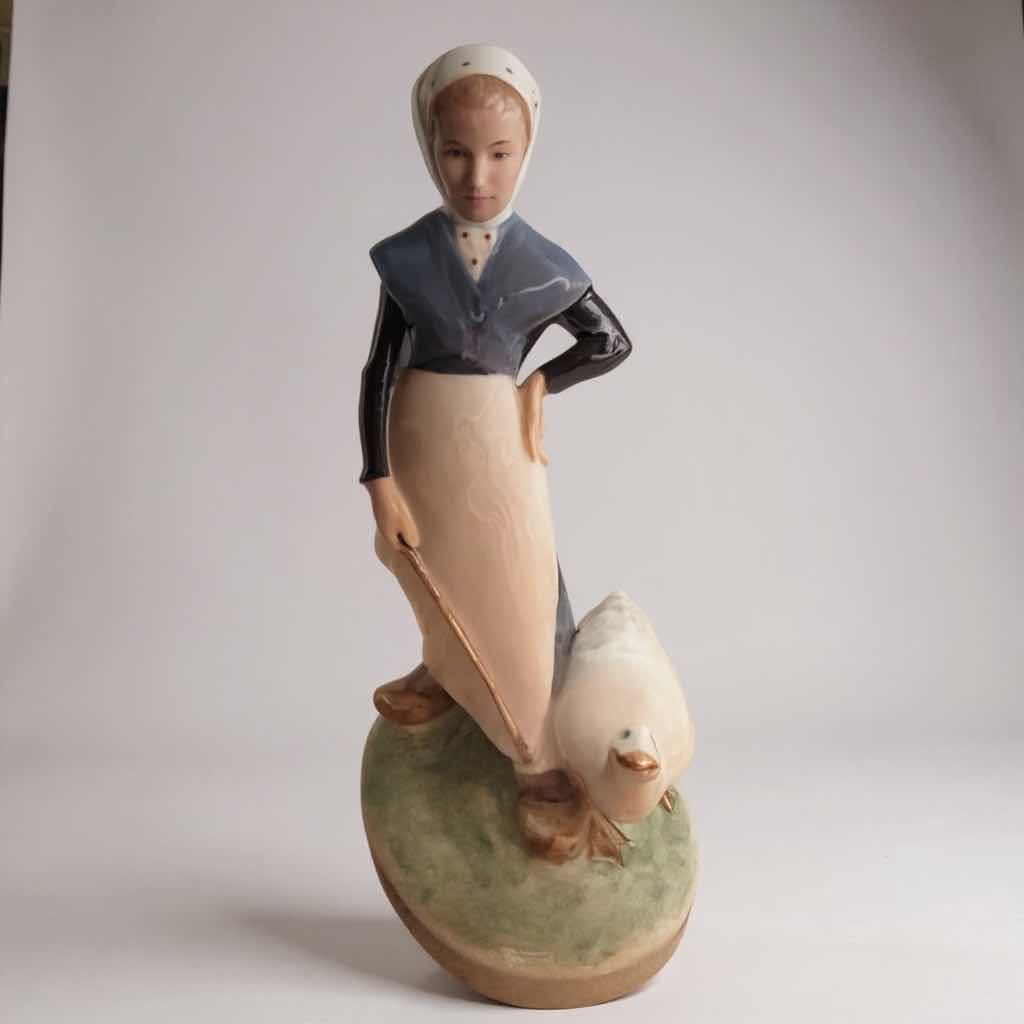 Photo 1 of 2-ROYAL COPENHAGEN PORCELAIN FIGURINES H8”