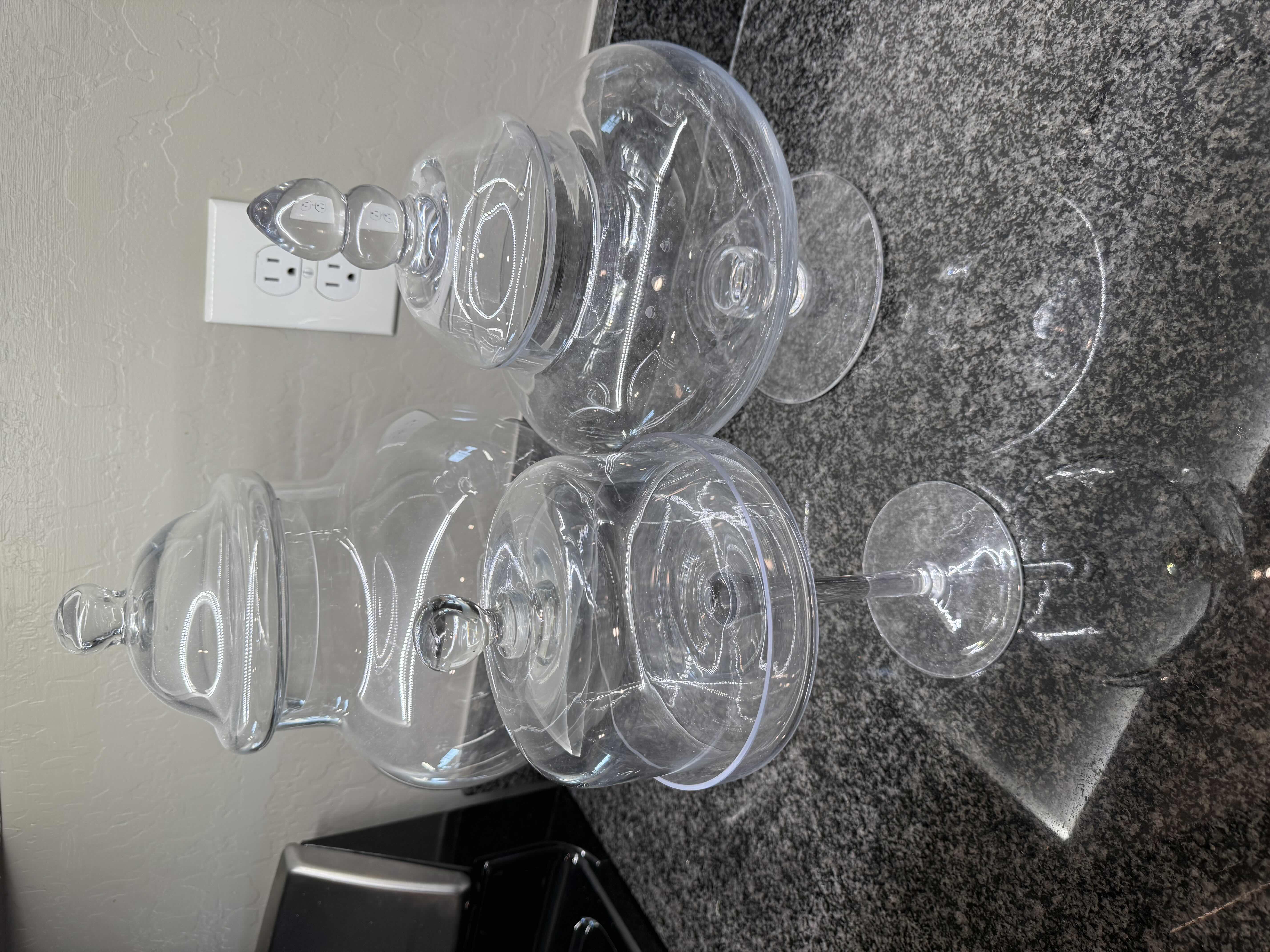 Photo 1 of 3-GLASS JARS W LIDS