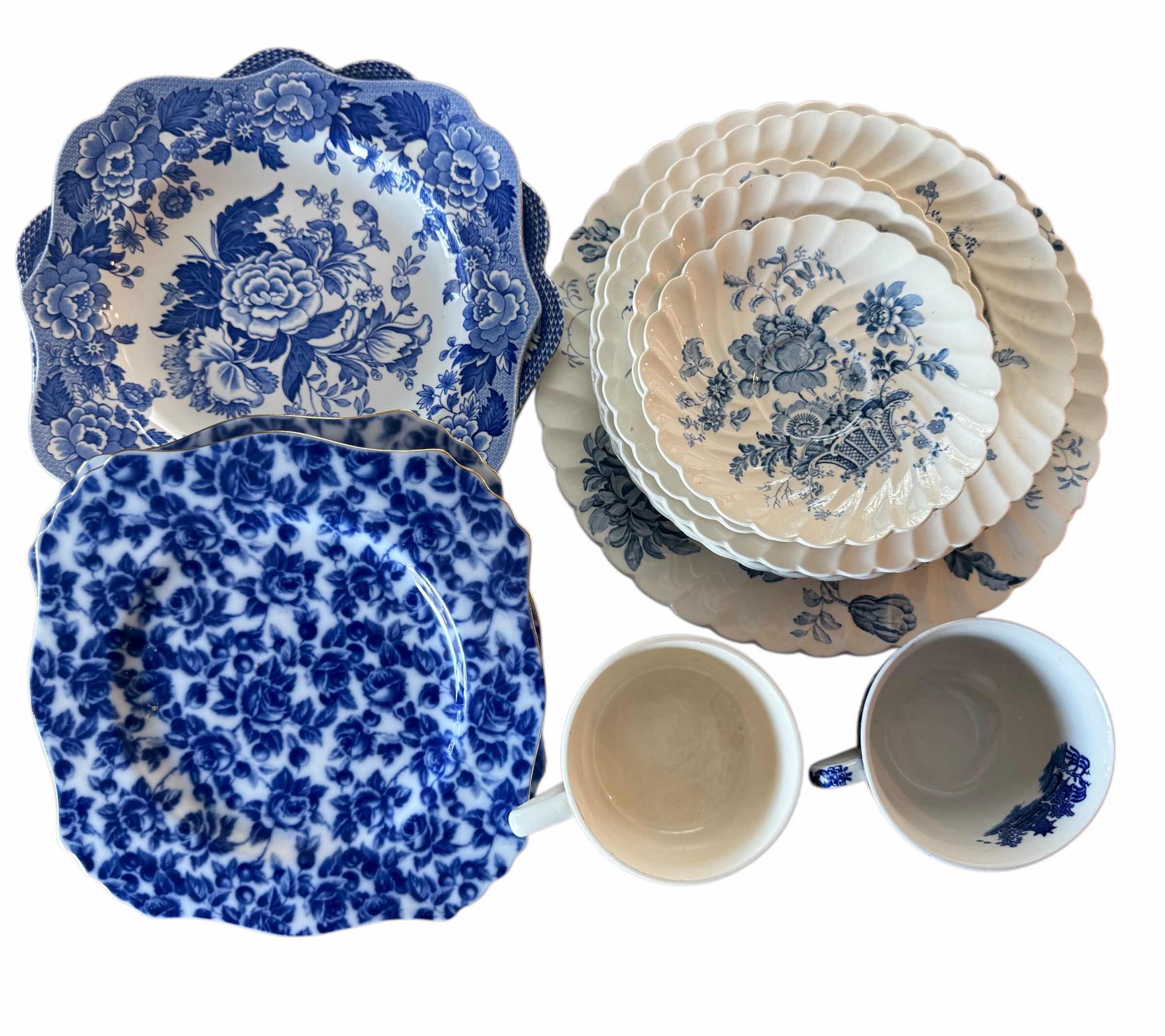 Photo 1 of BLUE & WHITE PORCELAIN COLLECTIBLE DISHES & CUPS