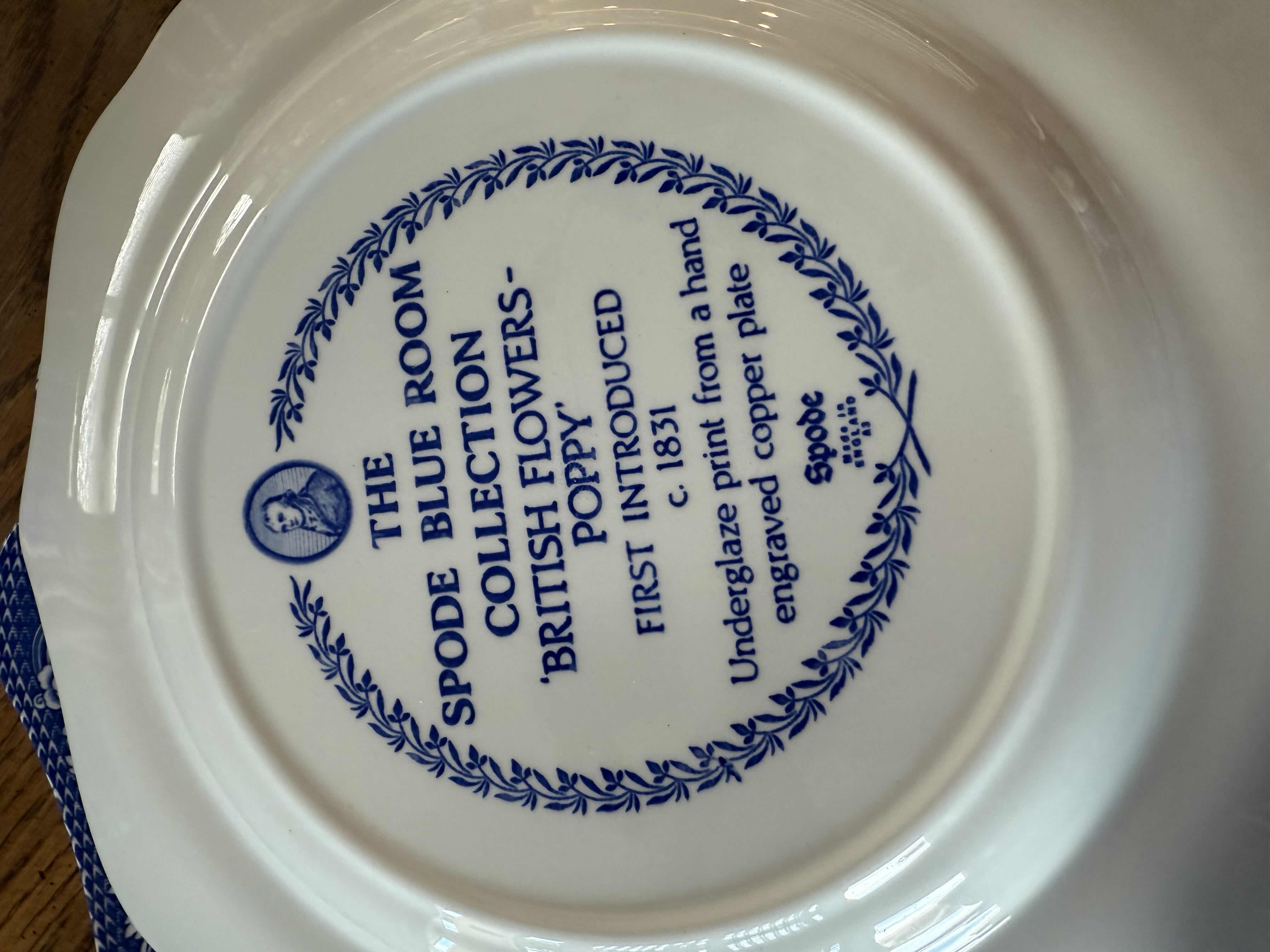 Photo 1 of BLUE & WHITE PORCELAIN COLLECTIBLE DISHES & CUPS