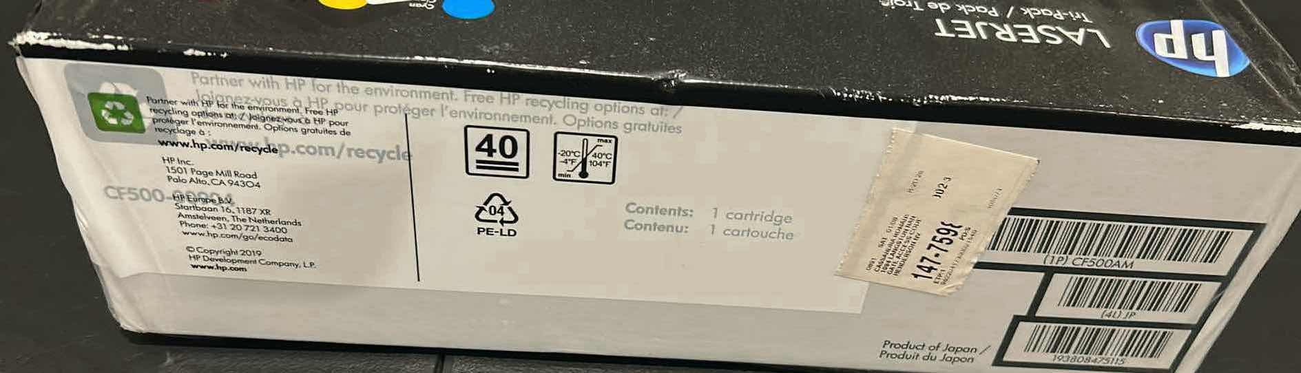 Photo 1 of 3 HP LASERJET INK  CARTRIDGES 202A