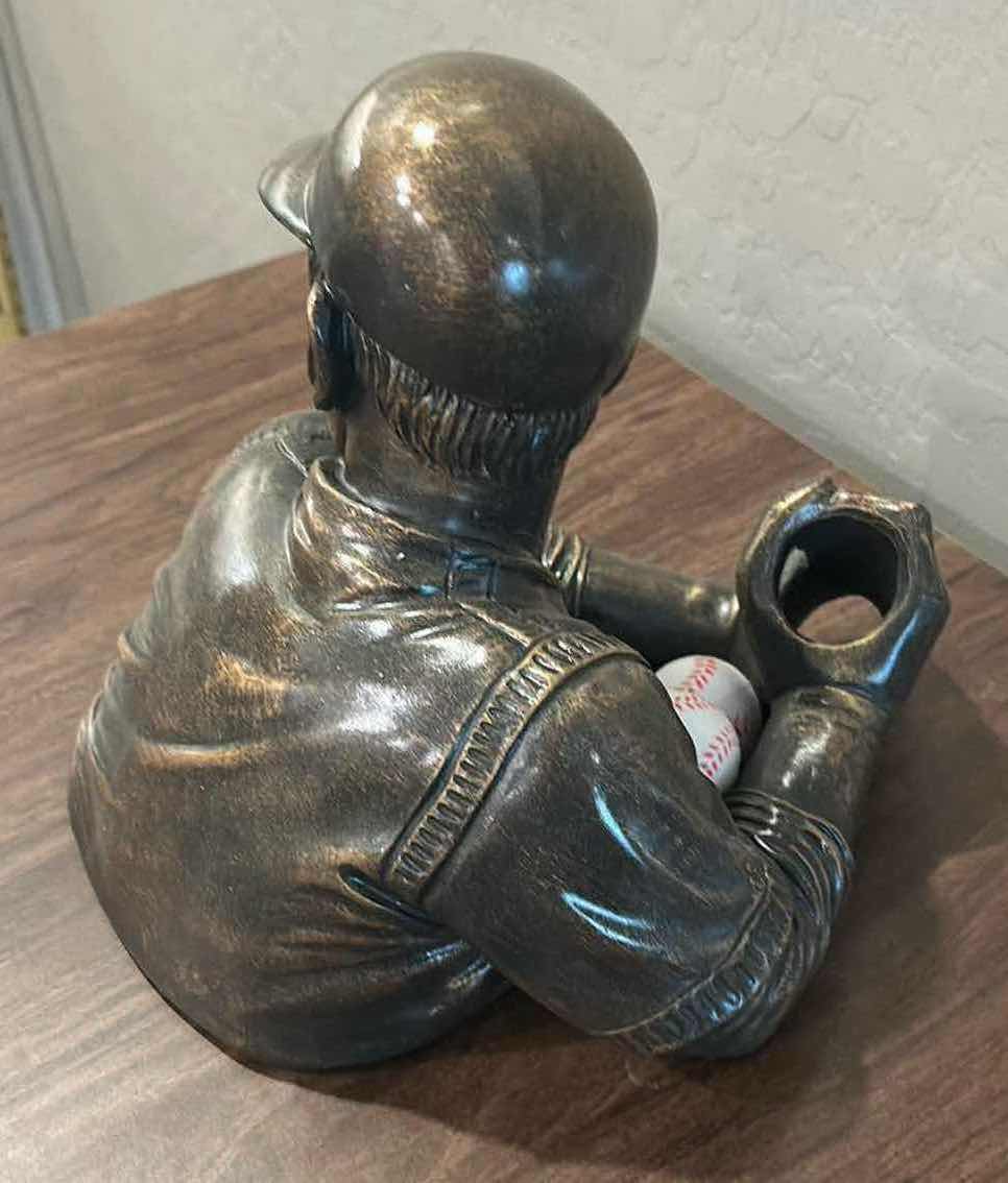 Photo 1 of FOSTER & RYE RESIN BASEBALL BOTTLE HOLDER W 11"