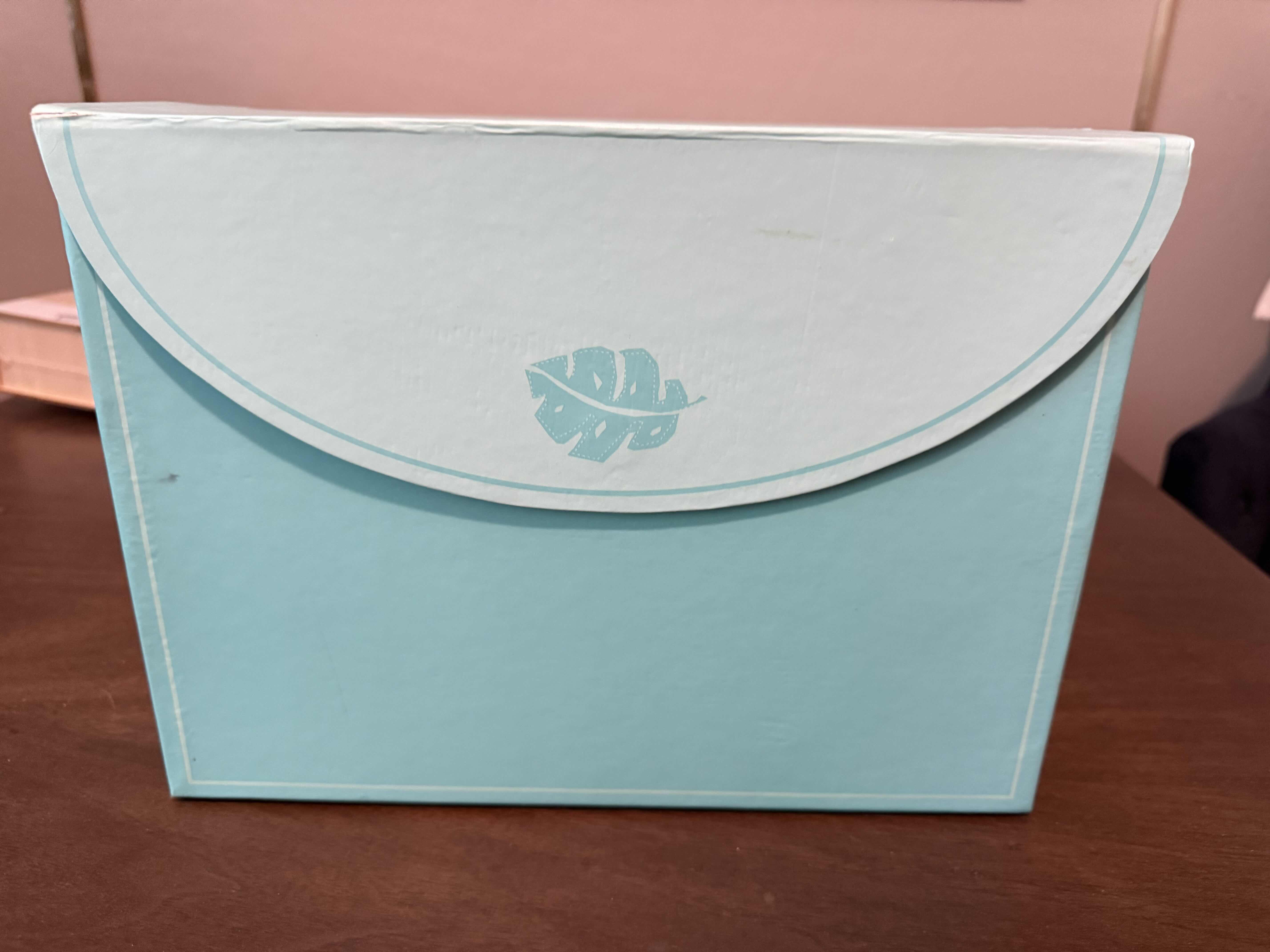 Photo 1 of TIFFANY BLUE GREETING CARD BOX ORGANIZER W. GREETING CARDS