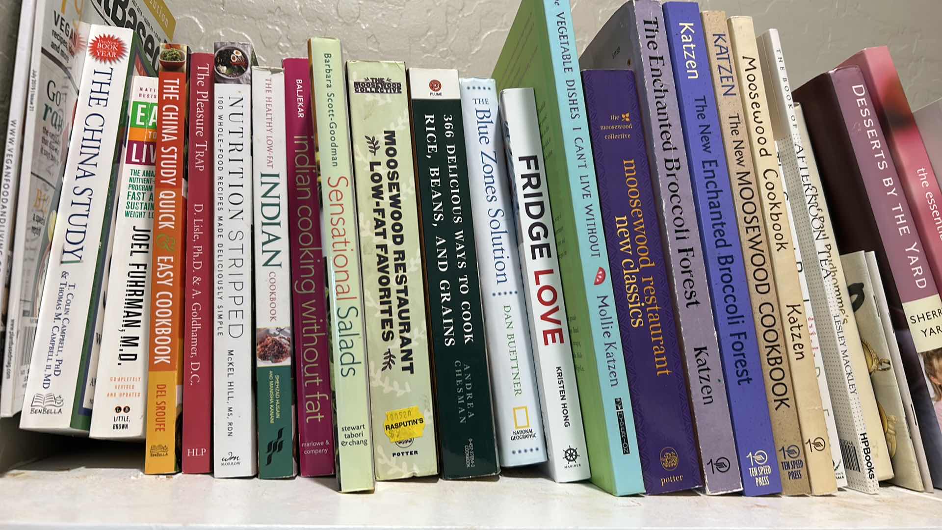 Photo 1 of CONTENTS OF SHELF ASSORTED COOK BOOKS