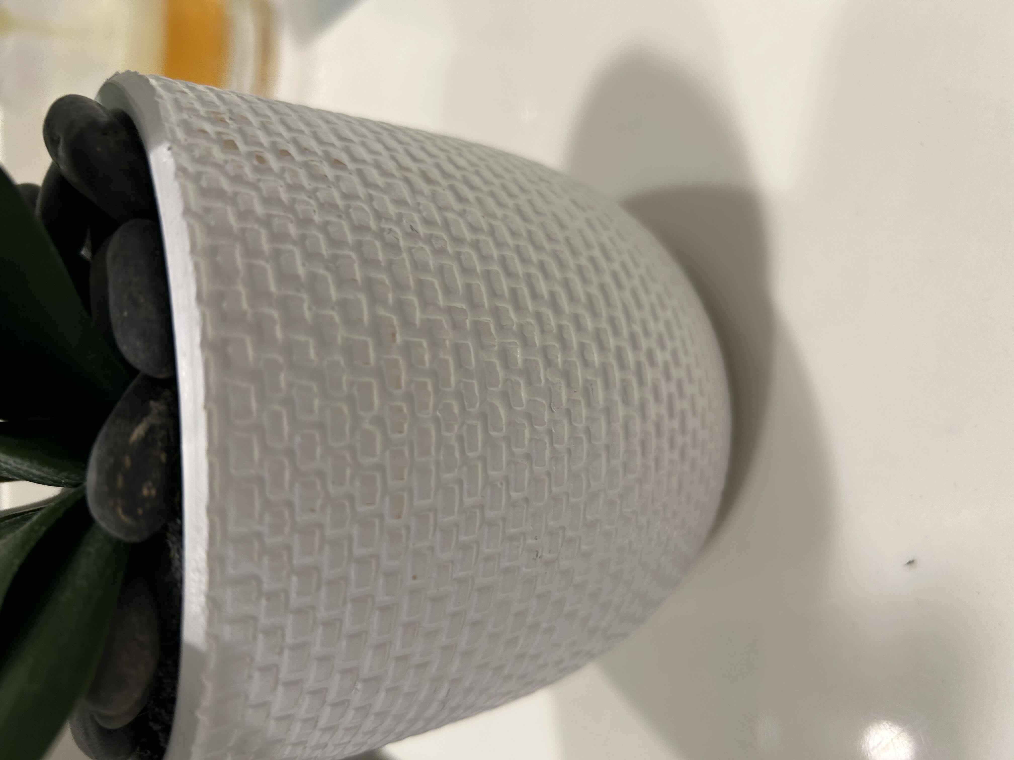 Photo 1 of FAUX ORCHID PLANT IN WHITE CONTAINER H  18"