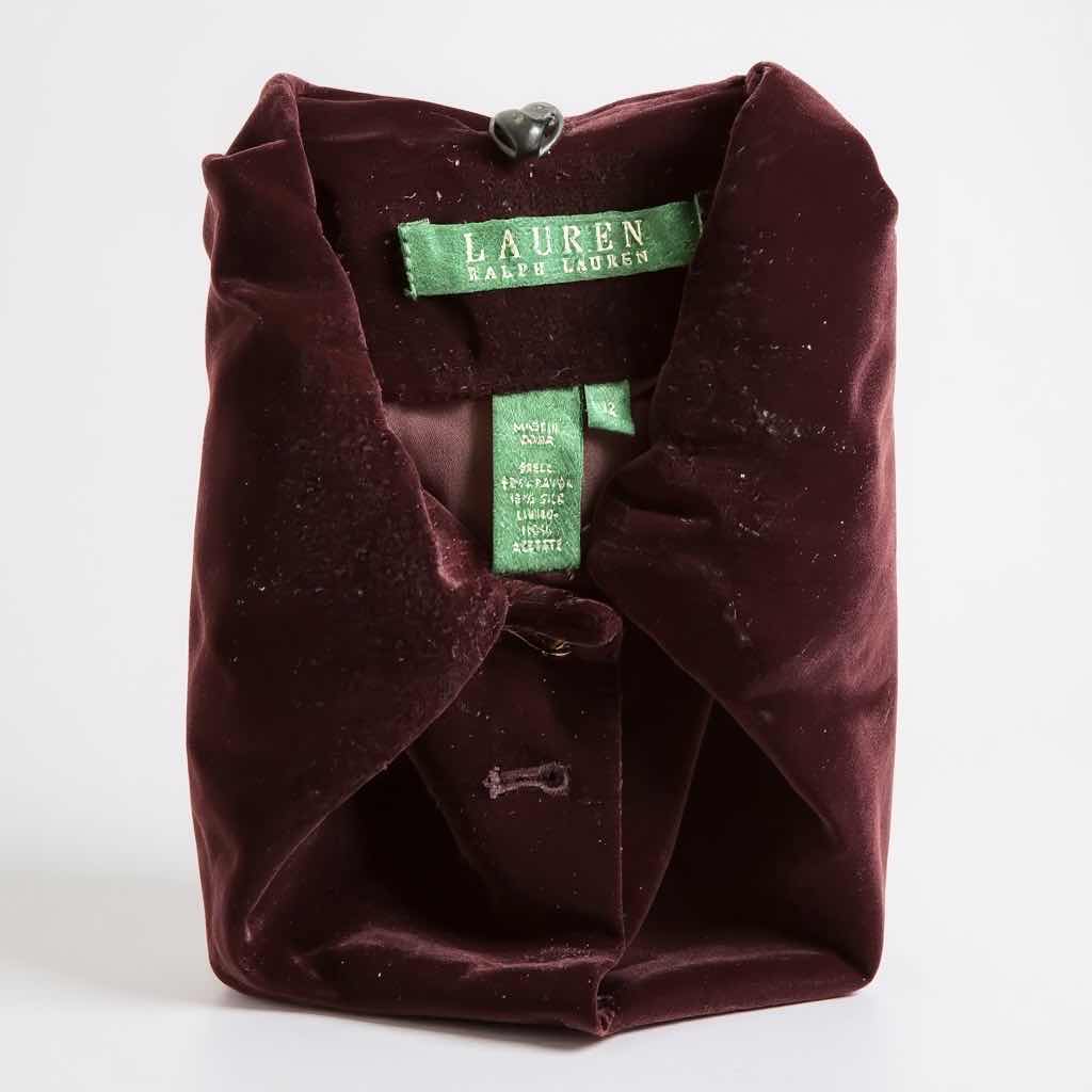 Photo 3 of RALPH LAUREN BURGUNDY WOMEN’S BLAZER-SIZE 12