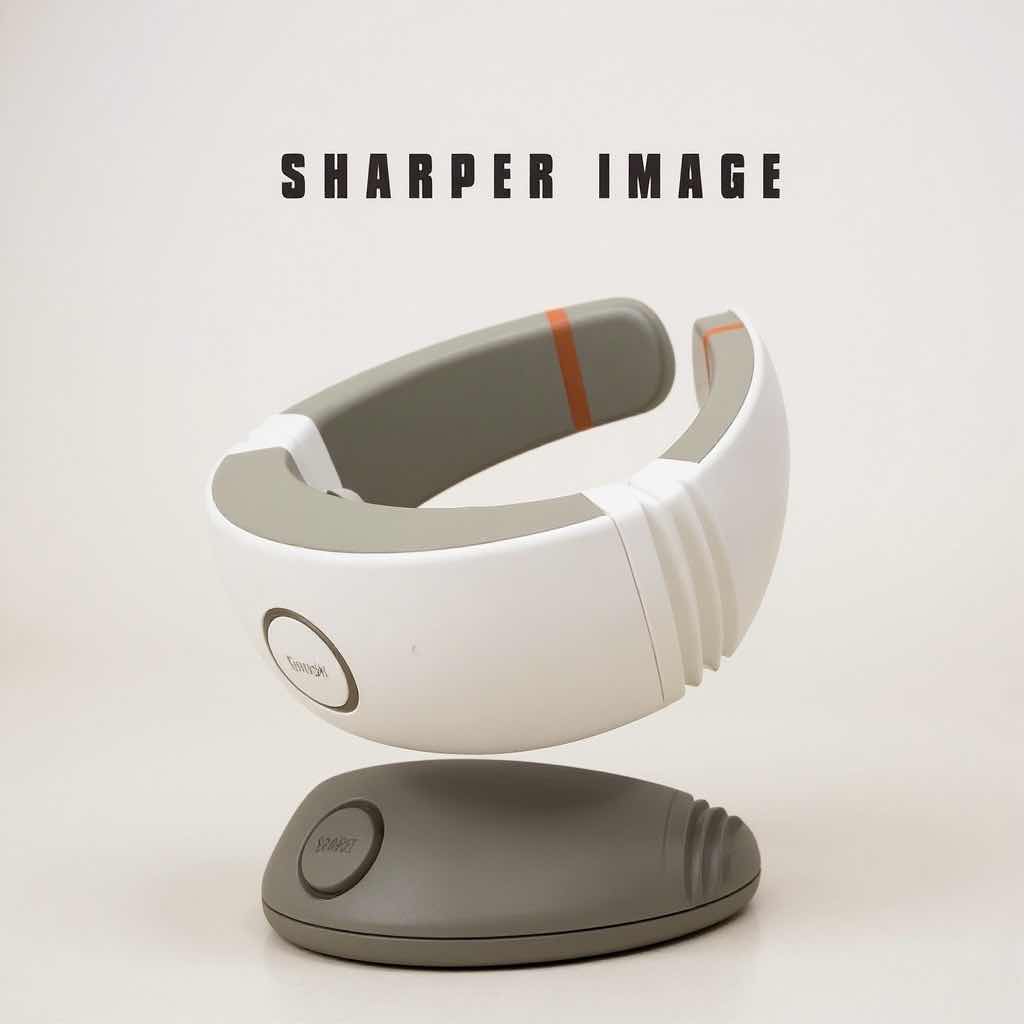 Photo 1 of NIB SHARPER IMAGE 3-IN-1 NECK THERAPY W REMOTE