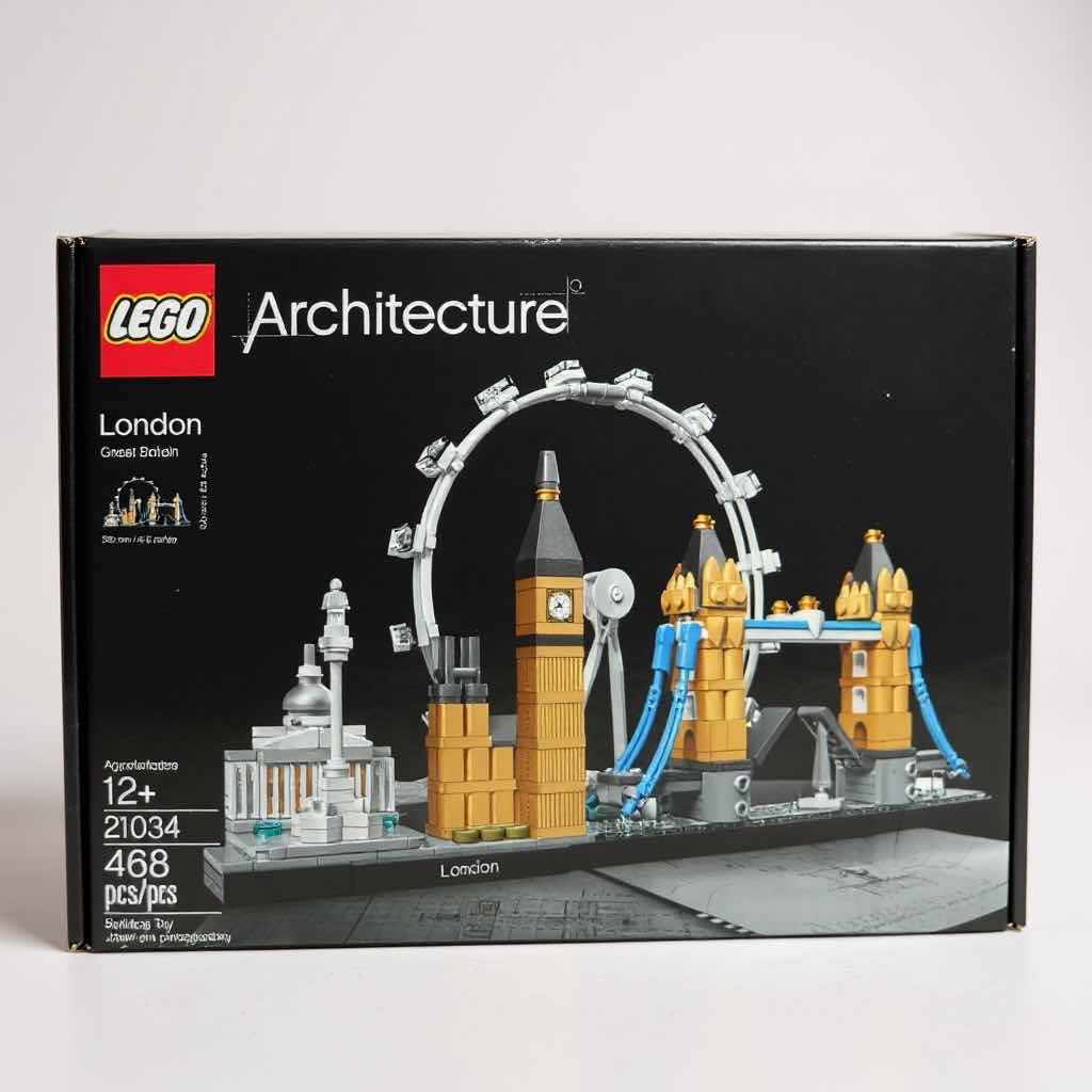 Photo 1 of 2-LEGO “ARCHITECTURE” LONDON & LAS VEGAS SETS (LONDON NEW IN BOX, LAS VEGAS USED)