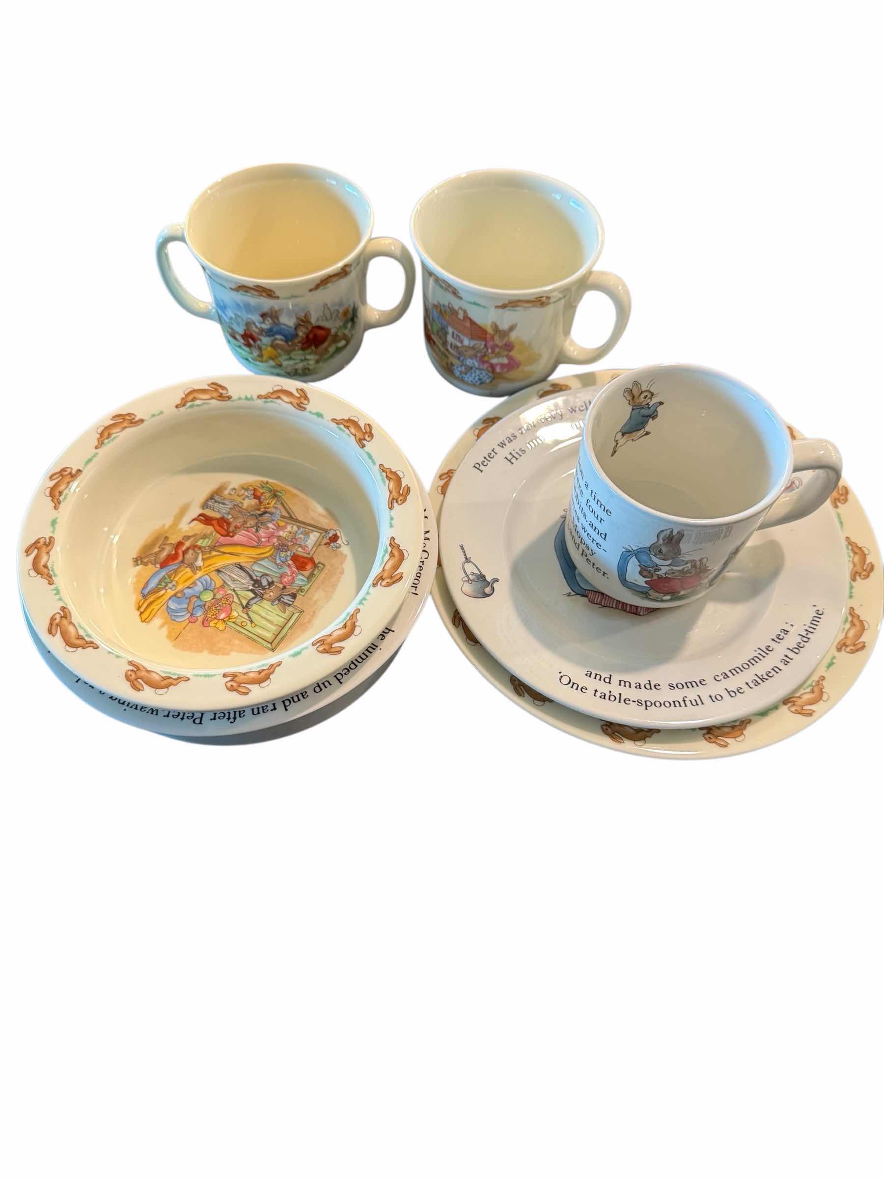 Photo 1 of COLLECTIBLE PETER RABBIT DISH SETS- WEDGEWOOD & ROYAL DALTON