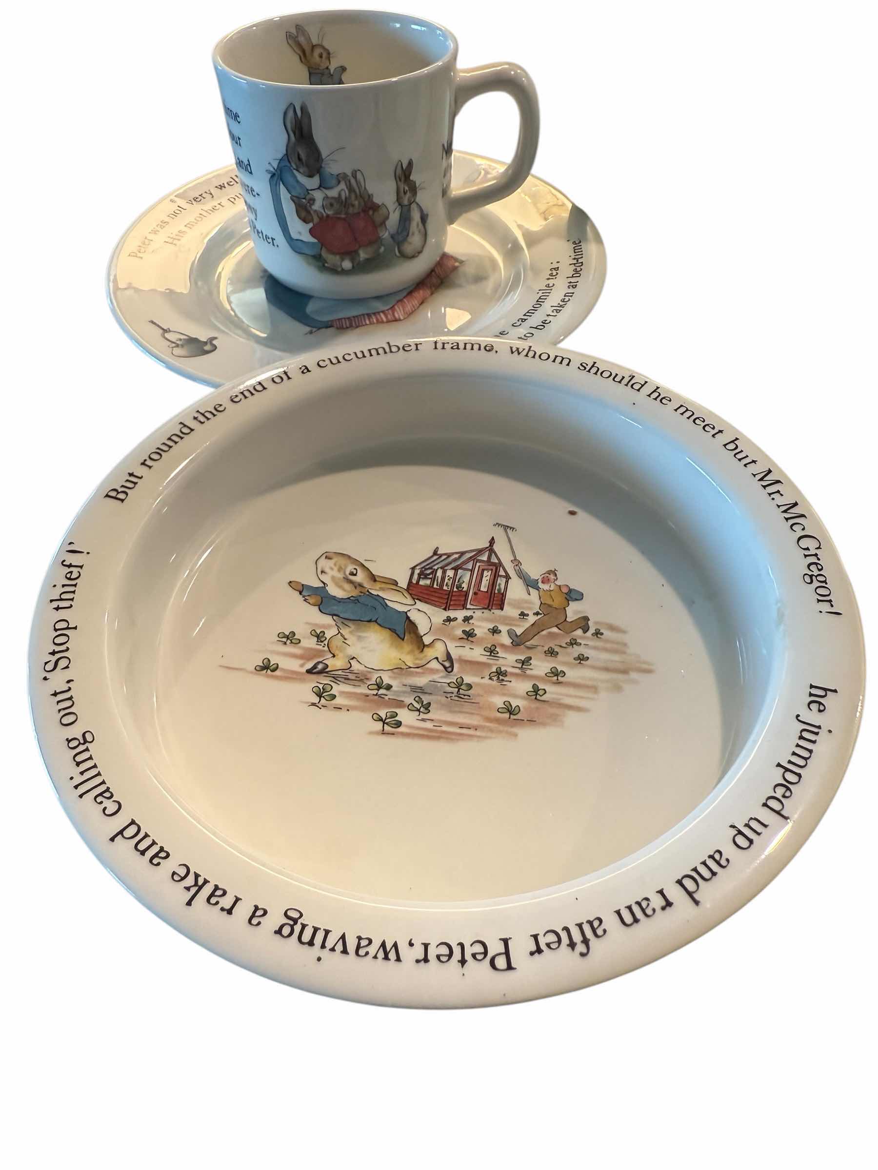 Photo 1 of COLLECTIBLE PETER RABBIT DISH SETS- WEDGEWOOD & ROYAL DALTON