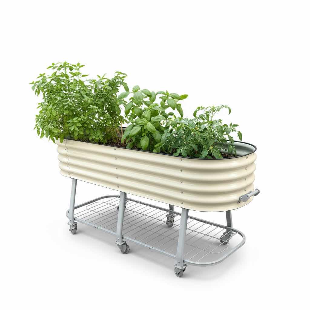 Photo 1 of VEGO GARDEN RAISED VEGETABLE GARDEN ON WHEELS WITH NETTING  2’ X 4' X H64” $350