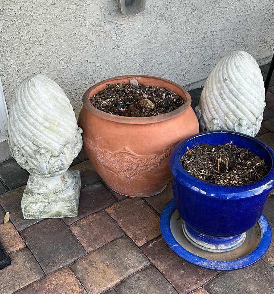 Photo 1 of ASSORTED OUTDOOR POTS