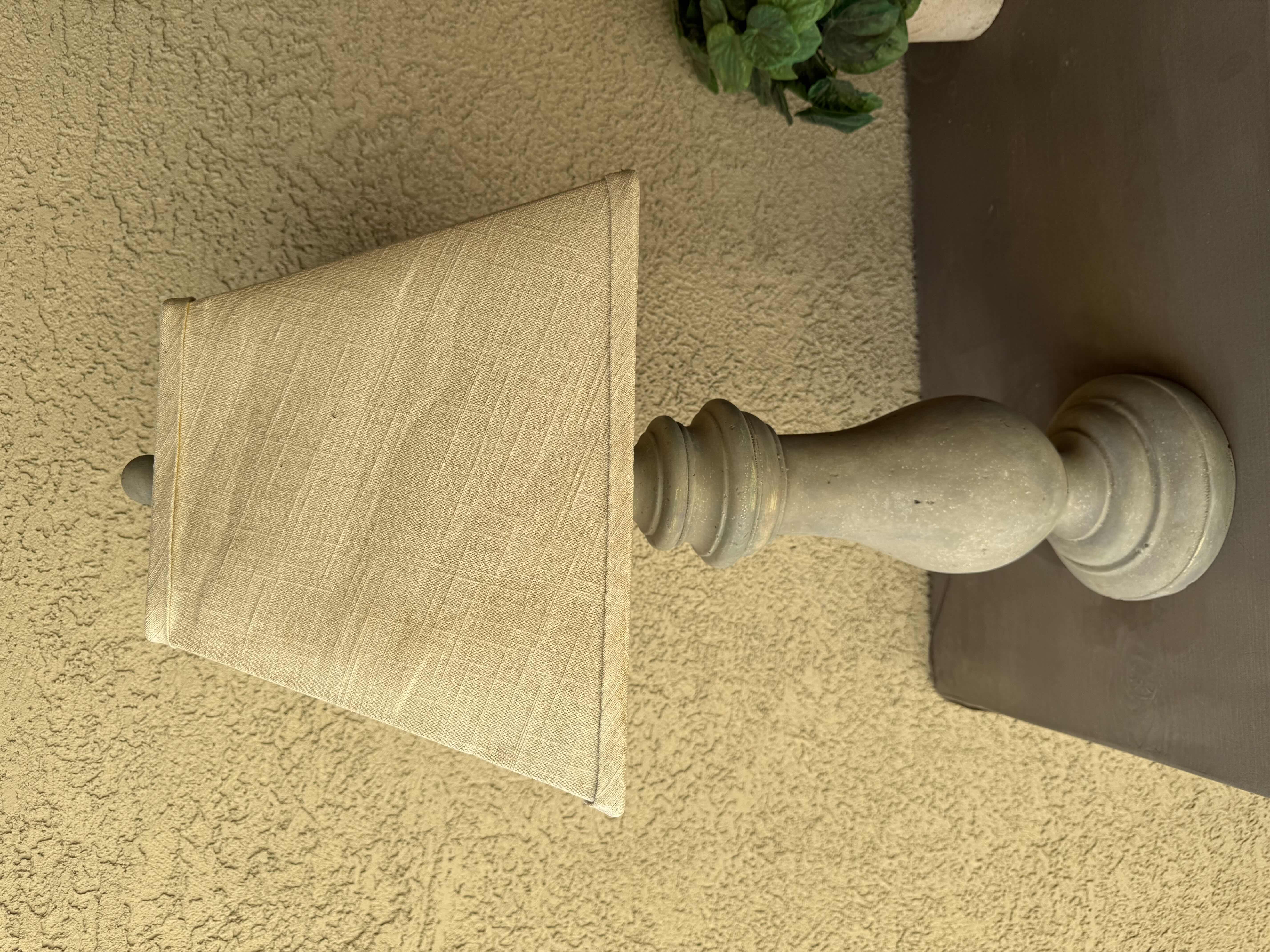 Photo 1 of TAN CERAMIC TABLE LAMP W SHADE H 32”