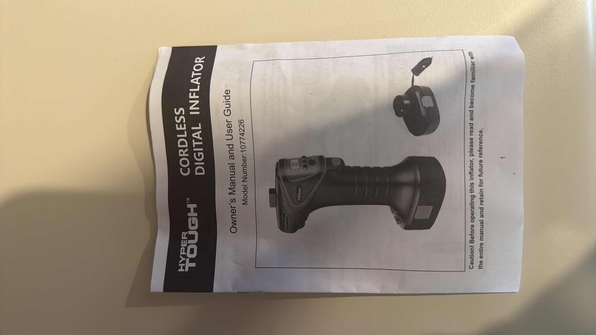 Photo 3 of NIB CORDLESS 12 VOLT DIGITAL INFLATOR