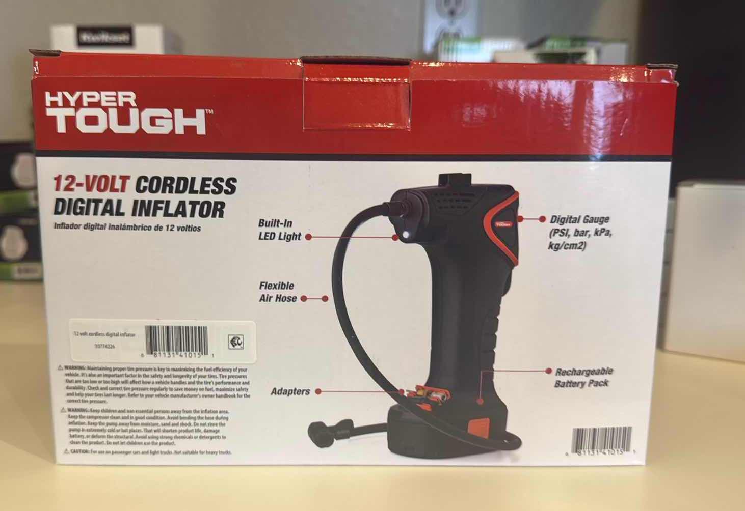 Photo 2 of NIB CORDLESS 12 VOLT DIGITAL INFLATOR
