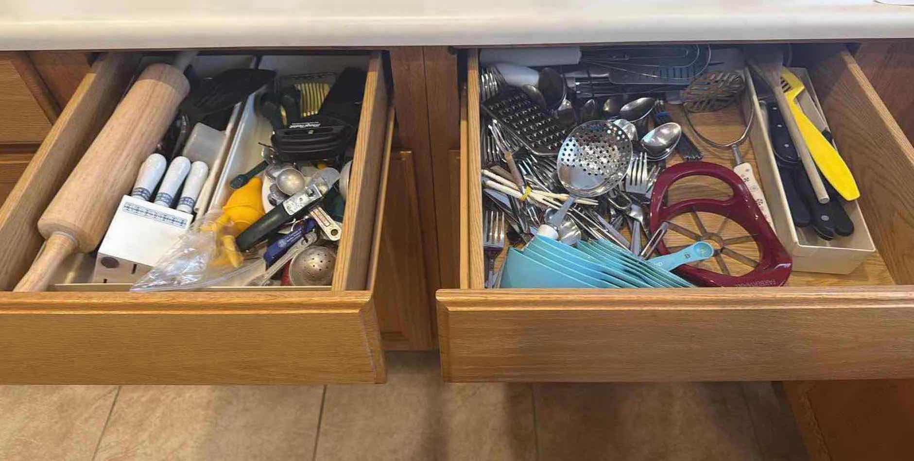 Photo 1 of CONTENTS OF KITCHEN DRAWERS-COOKING UTENSILS