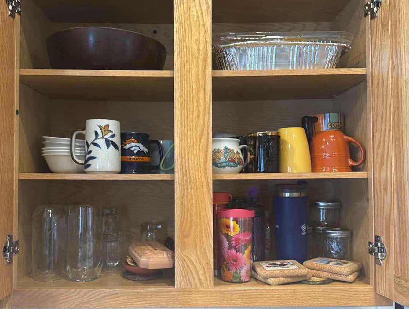 Photo 1 of CONTENTS OF KITCHEN CABINETS -DISHES, BOWLS