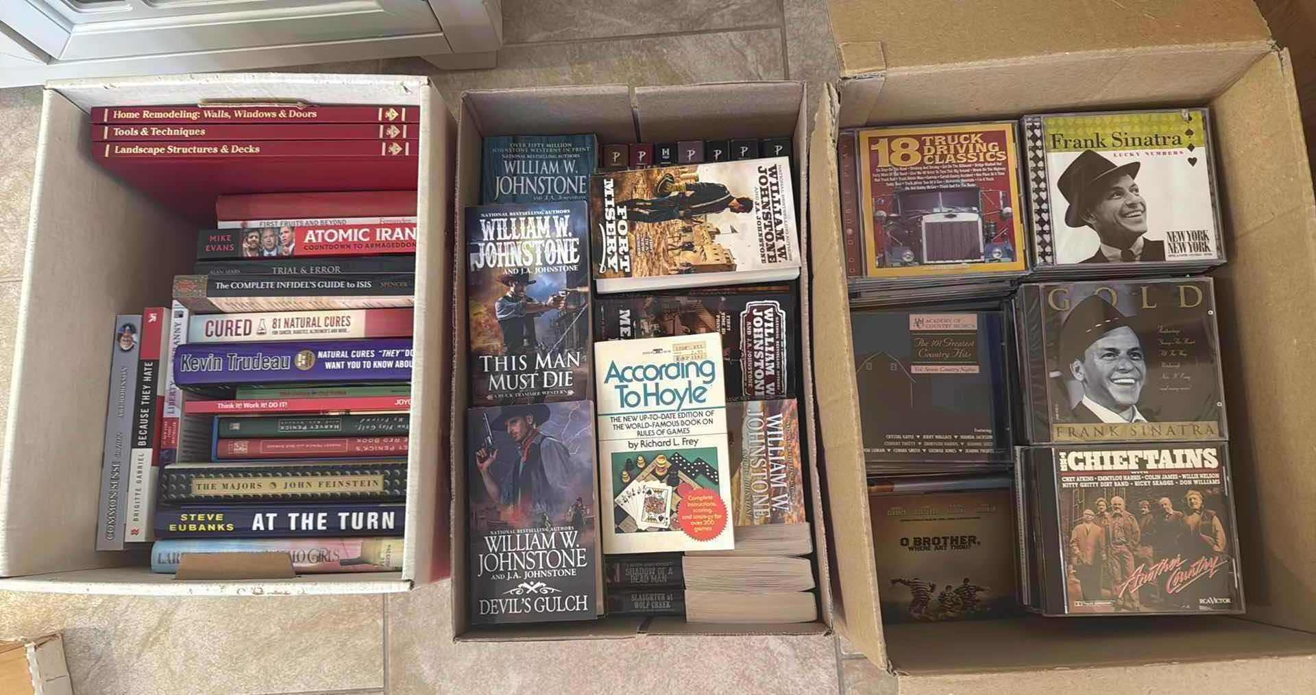 Photo 1 of 3-BOXES W BOOKS & CD’S