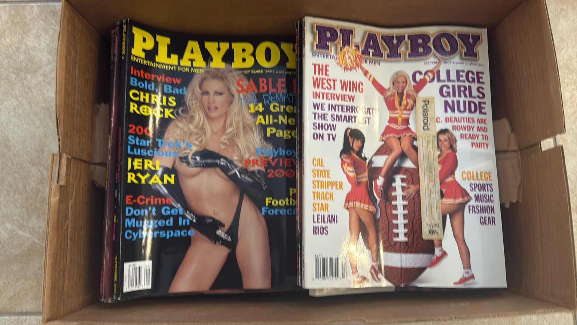 Photo 1 of BOX OF VINTAGE PLAYBOY MAGAZINES