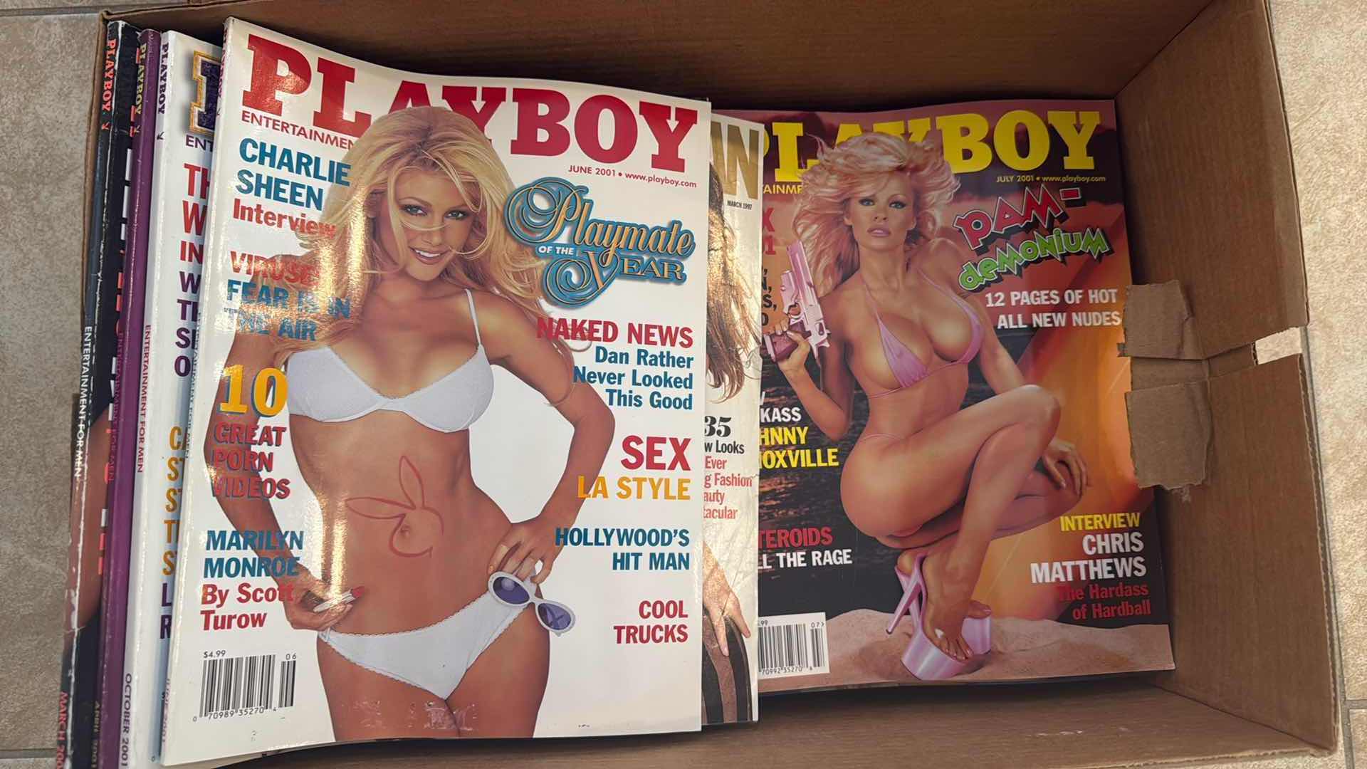 Photo 1 of BOX OF VINTAGE PLAYBOY MAGAZINES