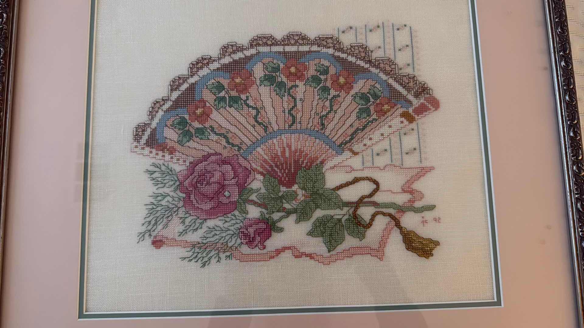 Photo 4 of FRAMED "FAN" ARTWORK 21” x 19”