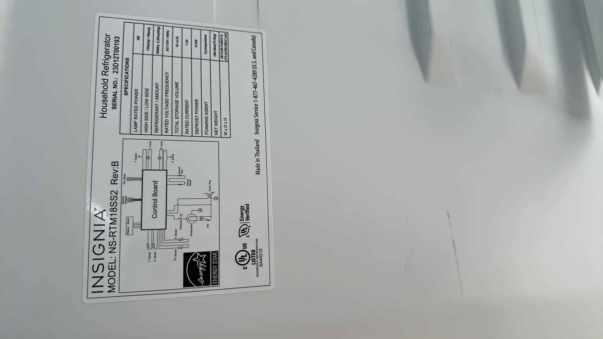 Photo 1 of INSIGNIA STAINLESS STEEL FRONT FREEZER AND REFRIGERATOR 67”X 30”