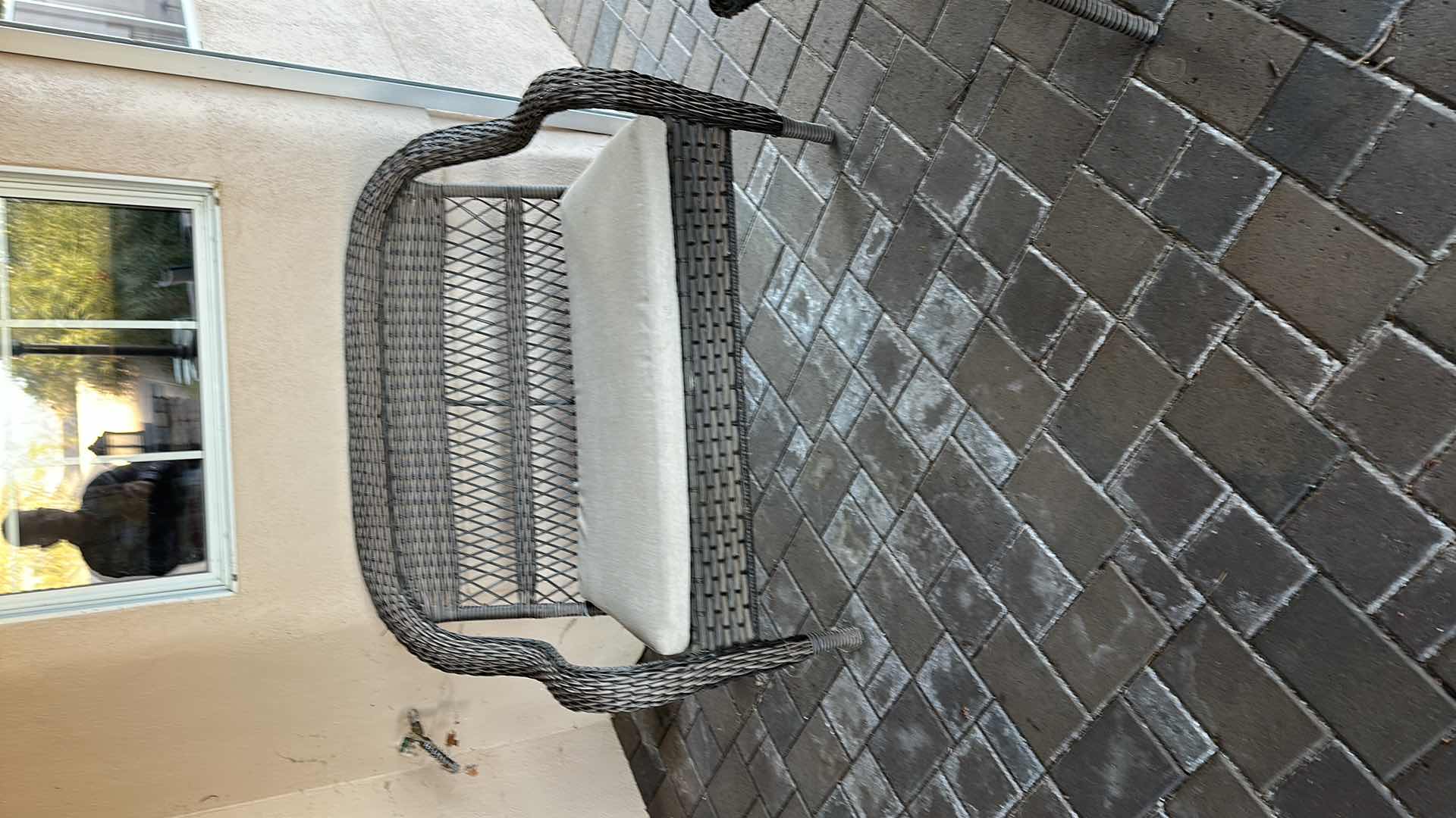 Photo 1 of 4PCS- RATTAN PATIO FURNITURE (LOVE SEAT W 3 ARM CHAIRS)