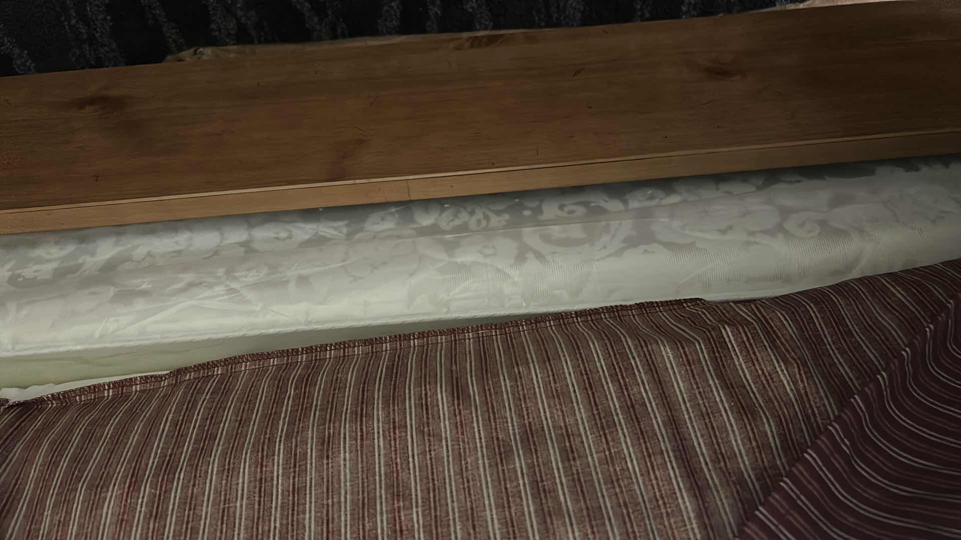 Photo 1 of BARROW OAK QUEEN HEADBOARD FOOTBOARD MATTRESS SOLD SEPARATLY