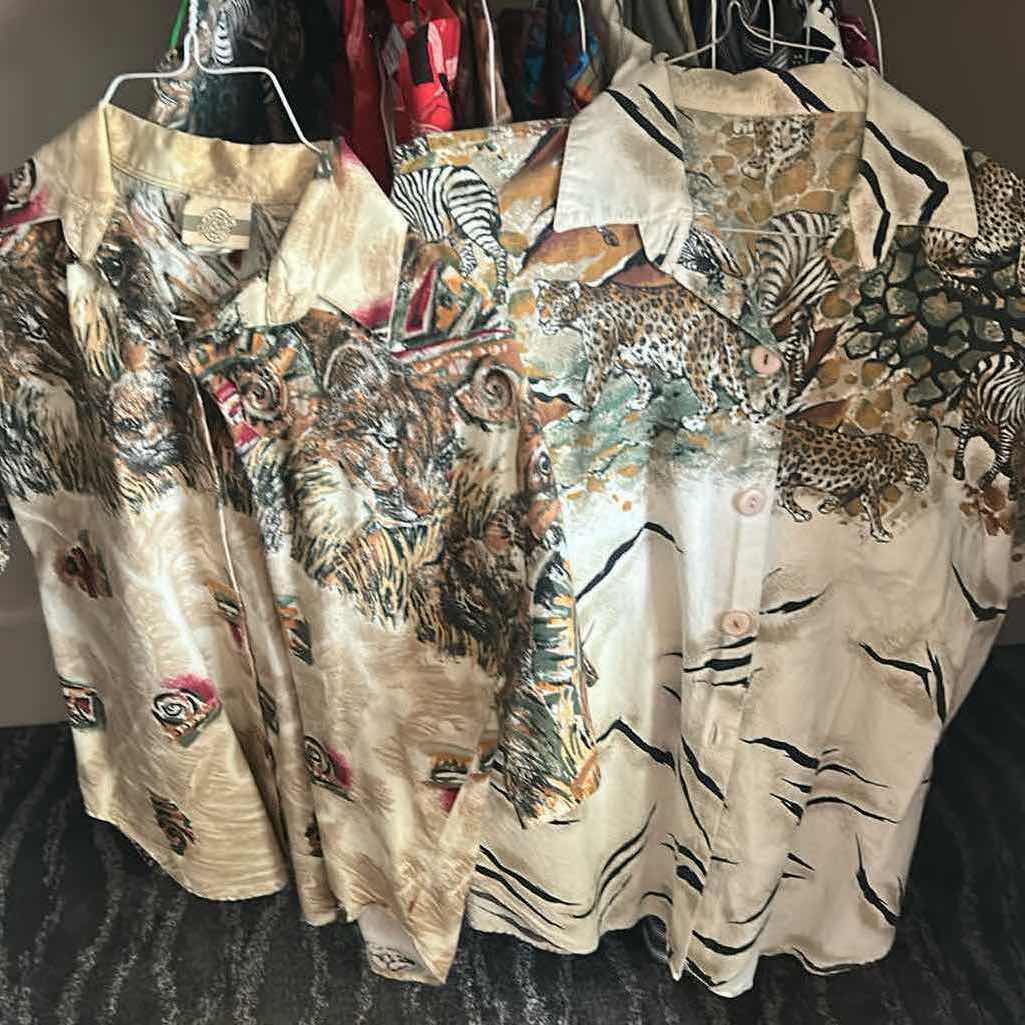 Photo 1 of 14- COLORFUL SHIRTS BLOUSES SIZE LARGE