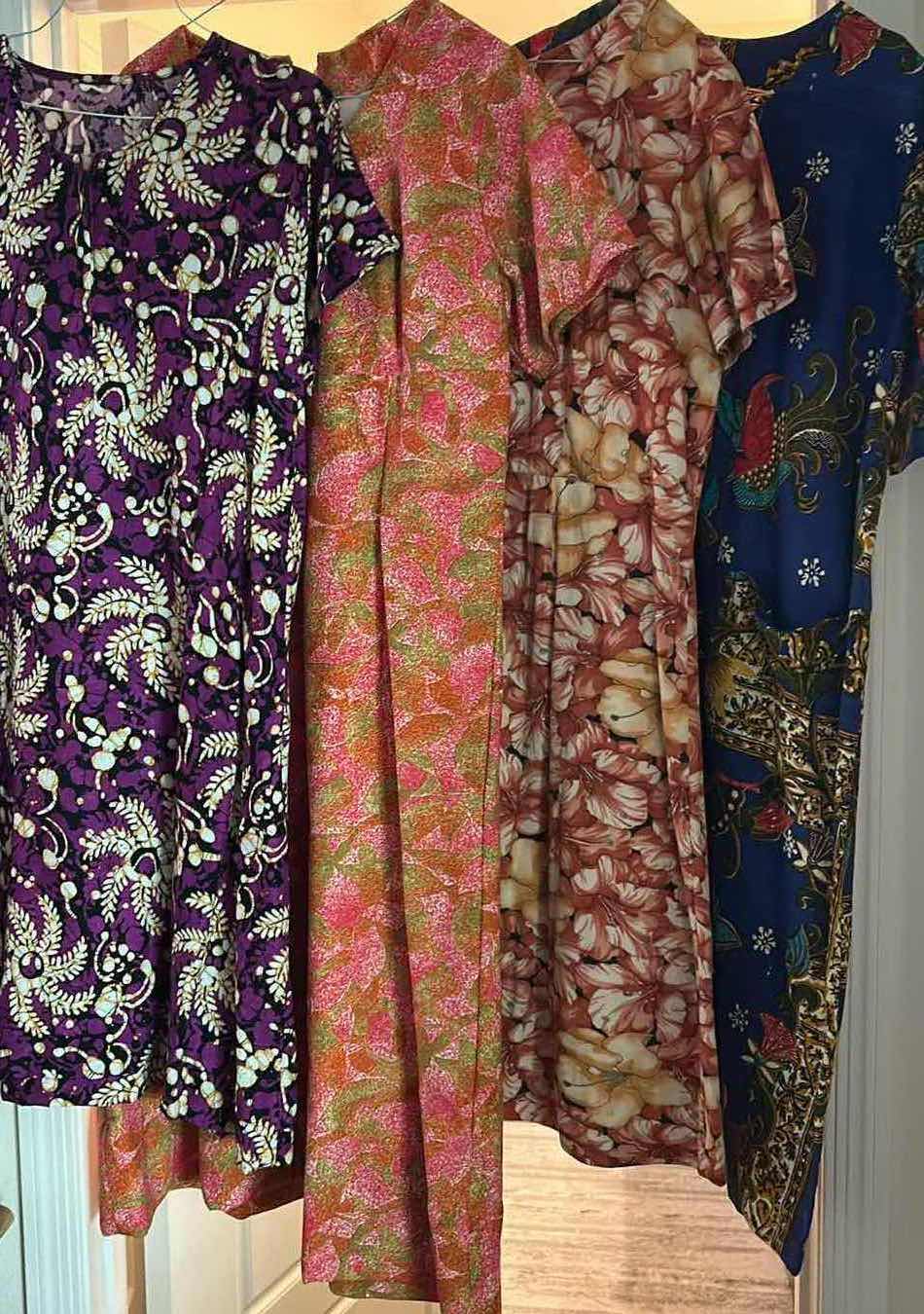Photo 1 of 4- HANDMADE TRADITIONAL INDONESIAN BATIK DRESSES SIZE SMALL