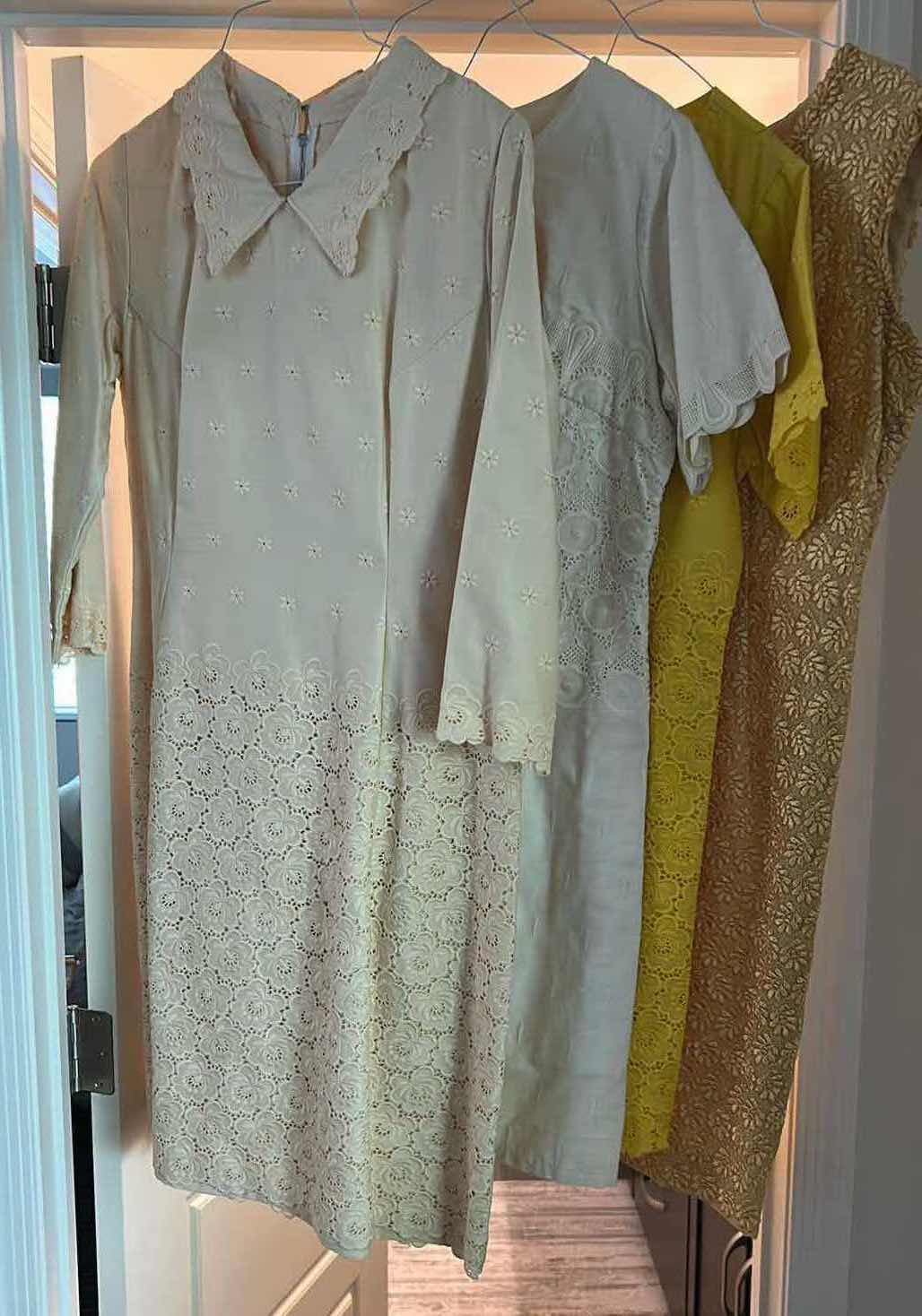 Photo 1 of 4- HANDMADE VINTAGE 1960 STYLE LACE DRESS SIZE SMALL
