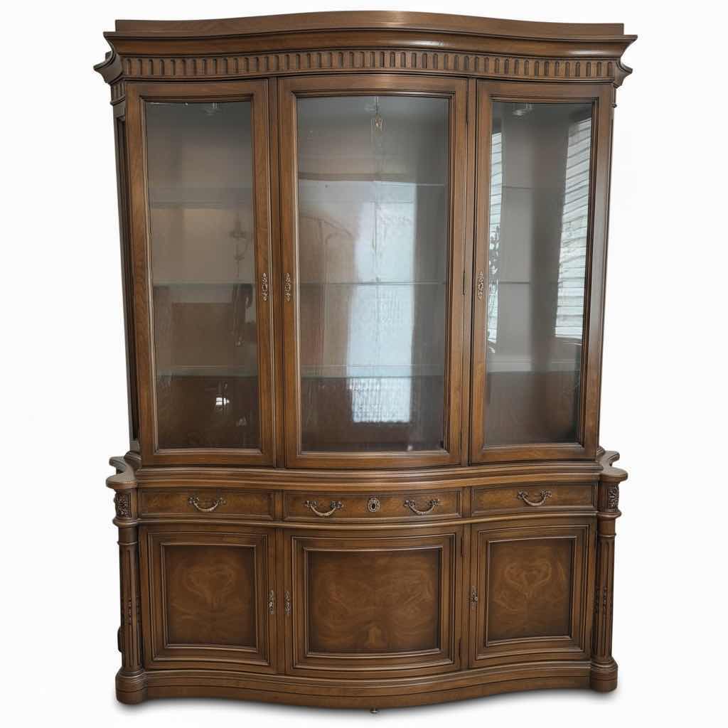 Photo 1 of KARGES FRENCH LOUIS XVI WALNUT CABINET 65”X16”H81”