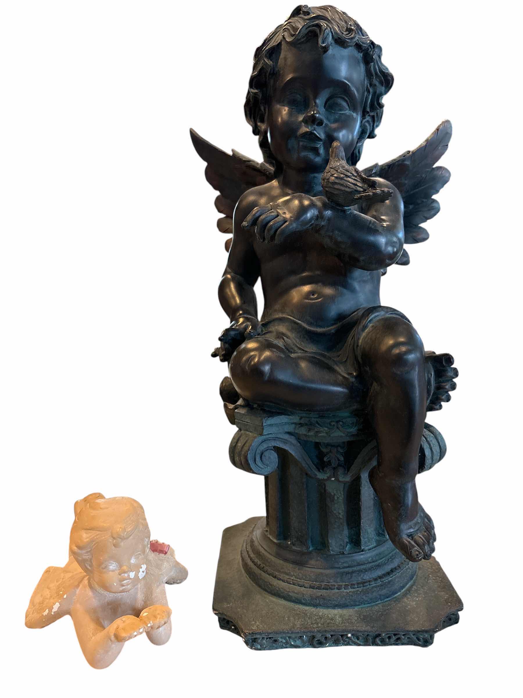 Photo 1 of (2)PCS ANGEL FIGURINES H17”