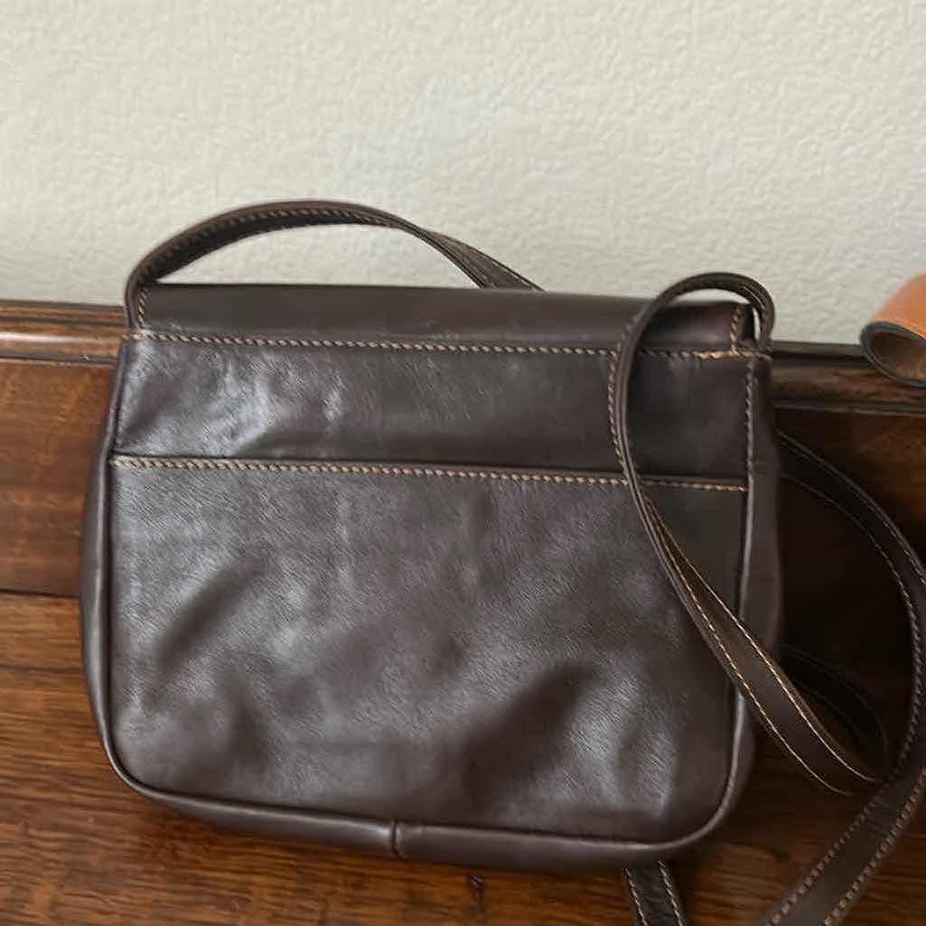 Photo 1 of 4- VINTAGE LEATHER BROWN HANDBAGS ESPRIT & OTHER STYLES