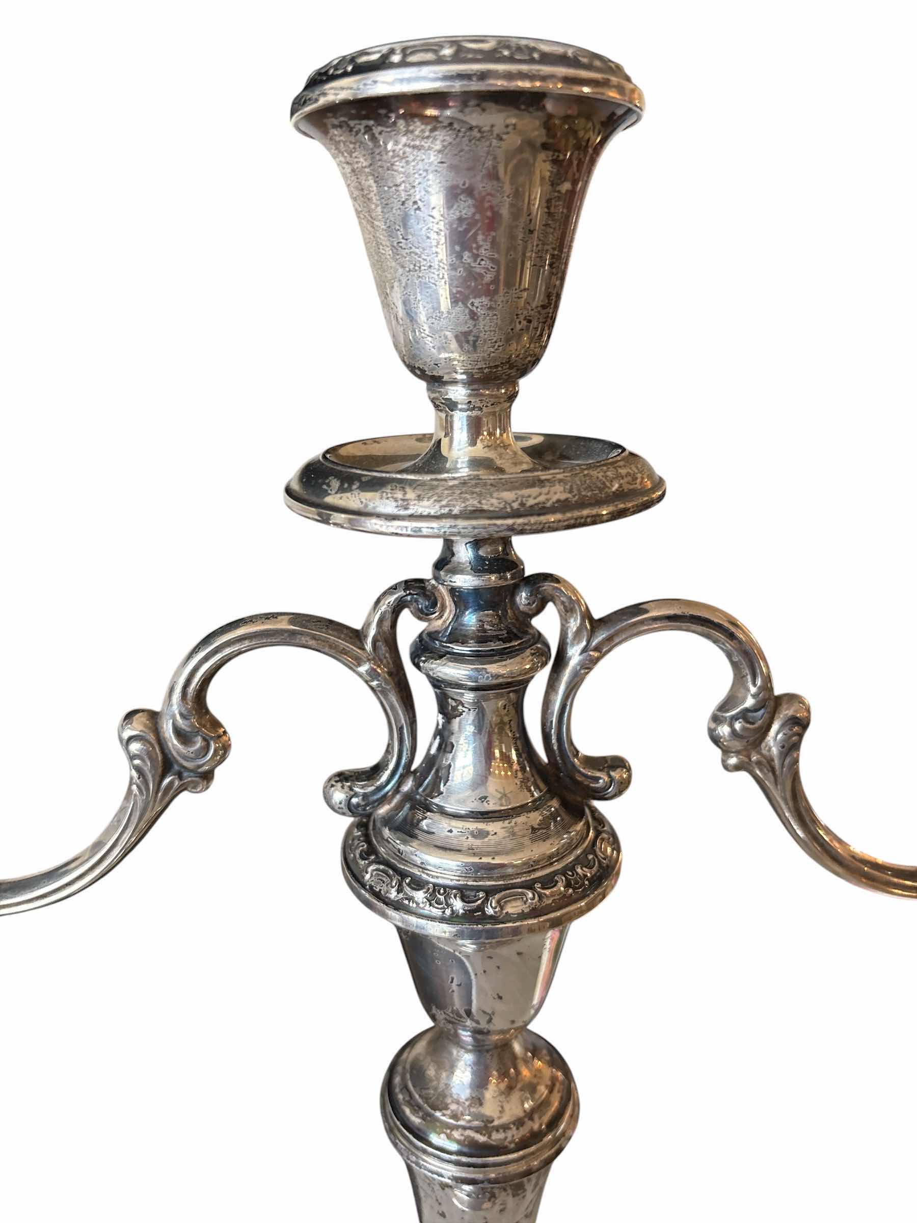 Photo 1 of VINTAGE STERLING SILVER CANDABRA GORHAM BUTTERCUP CANDLE HOLDER H-13”