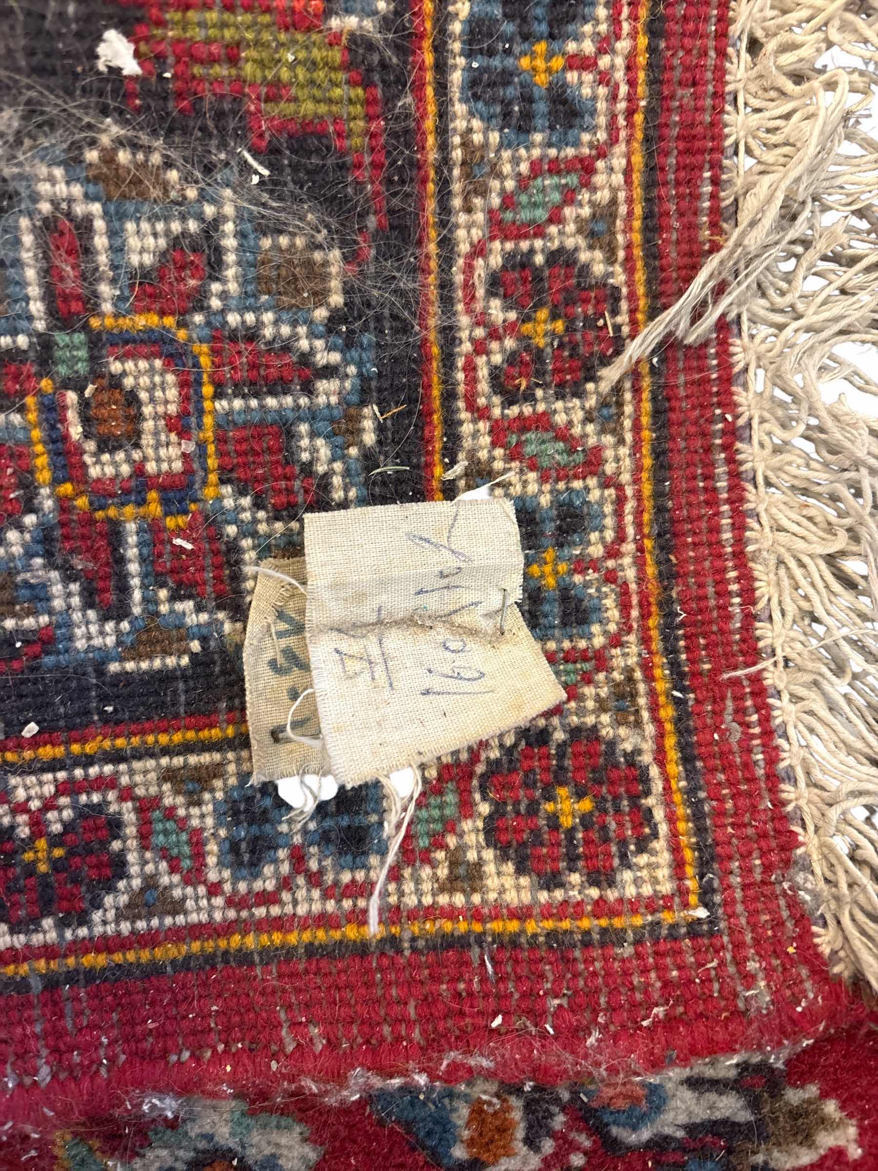Photo 1 of VINTAGE RED PERSIAN KASHAN HANDMADE RUG FANTASTIC FLORAL 62.5”X40”