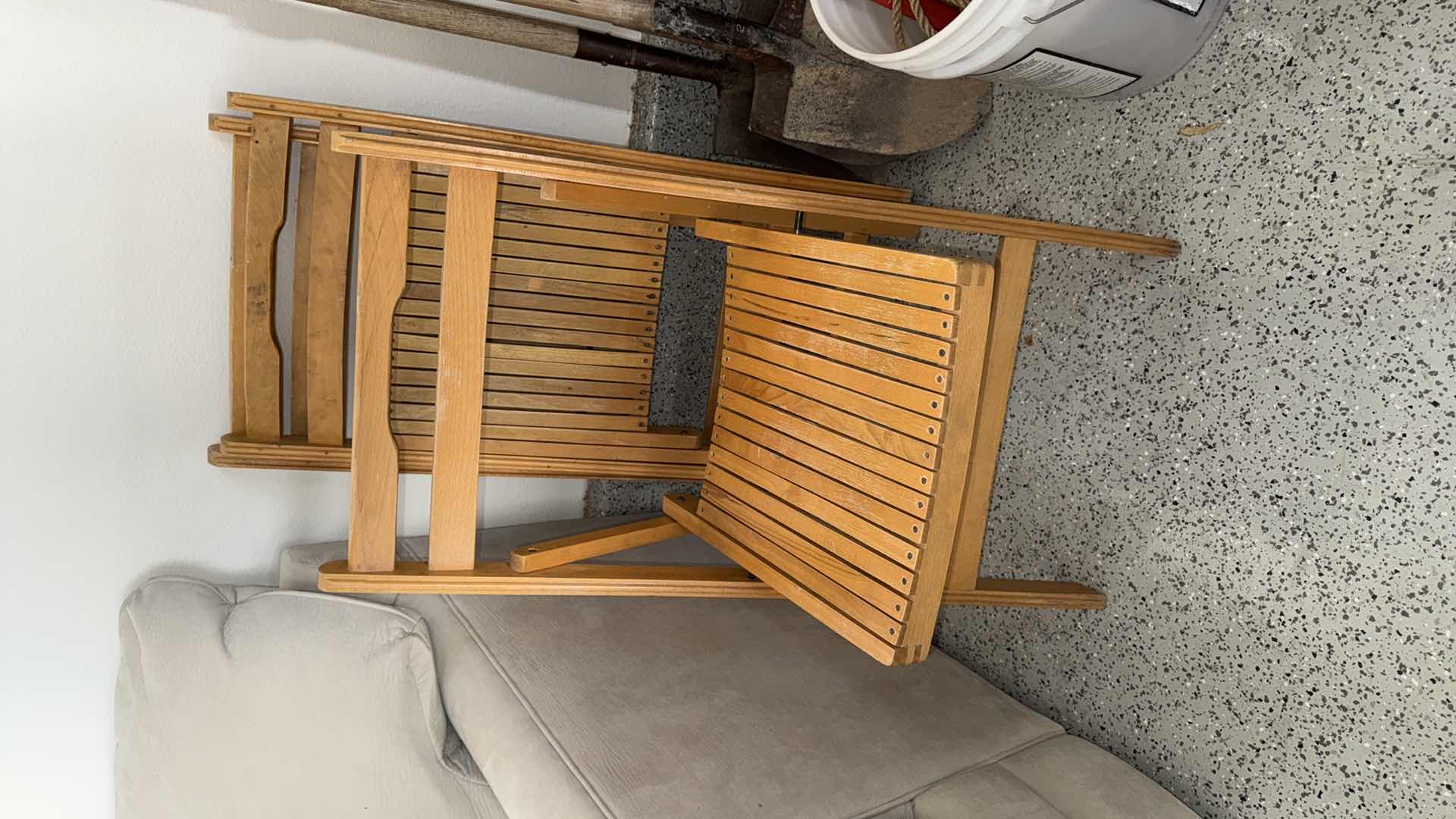 Photo 1 of 3-WOOD FOLDING CHAIRS