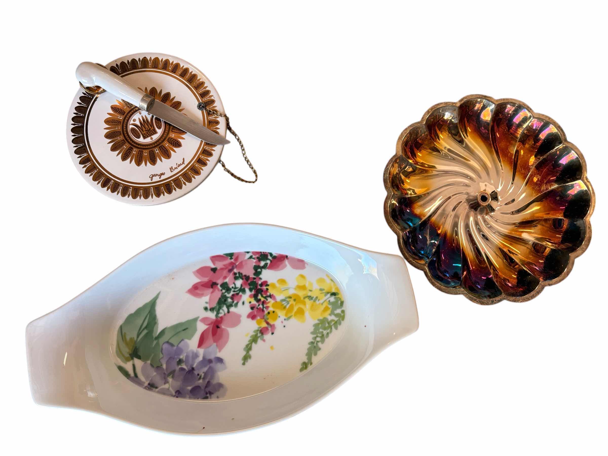 Photo 1 of (6)PCS DECORATIVE CERAMIC PLATES & TRAYS