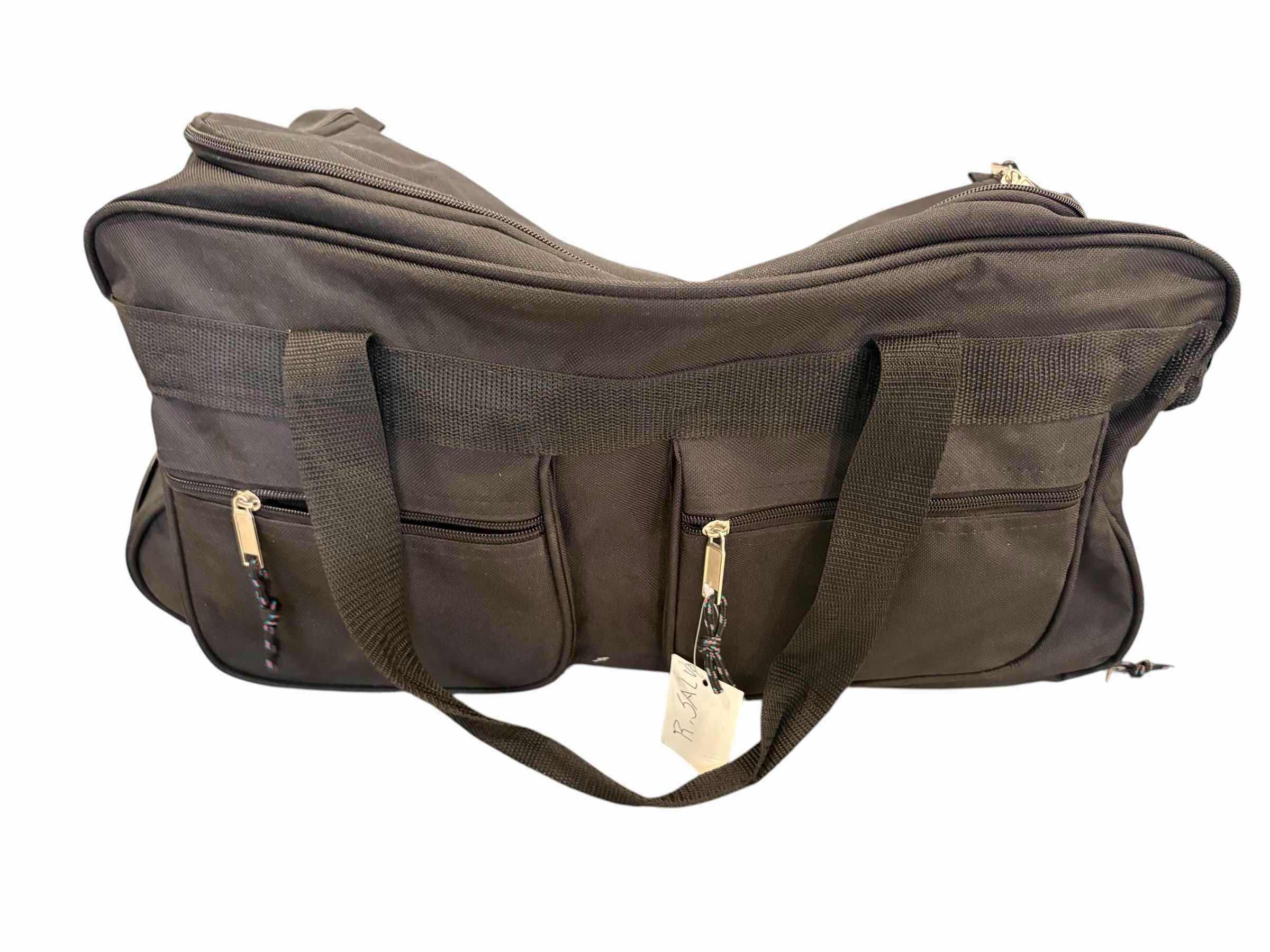 Photo 1 of (2)PCS DUFFLE BLACK BAGS W WHEELS
