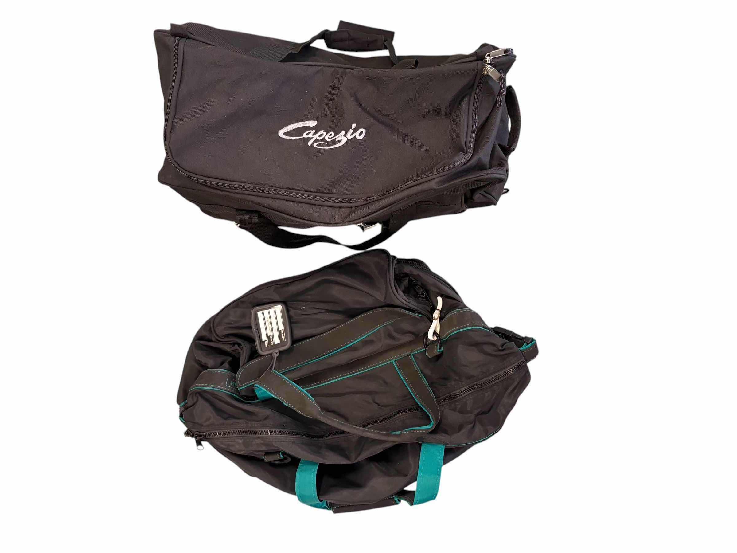 Photo 1 of (2)PCS DUFFLE BLACK BAGS W WHEELS