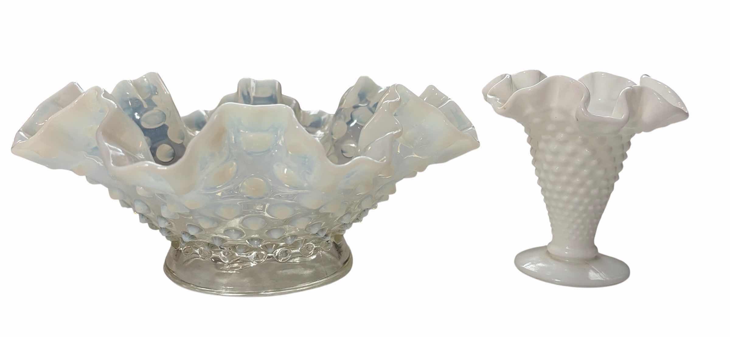 Photo 1 of FENTON HOBNAIL DISHES (2) $50