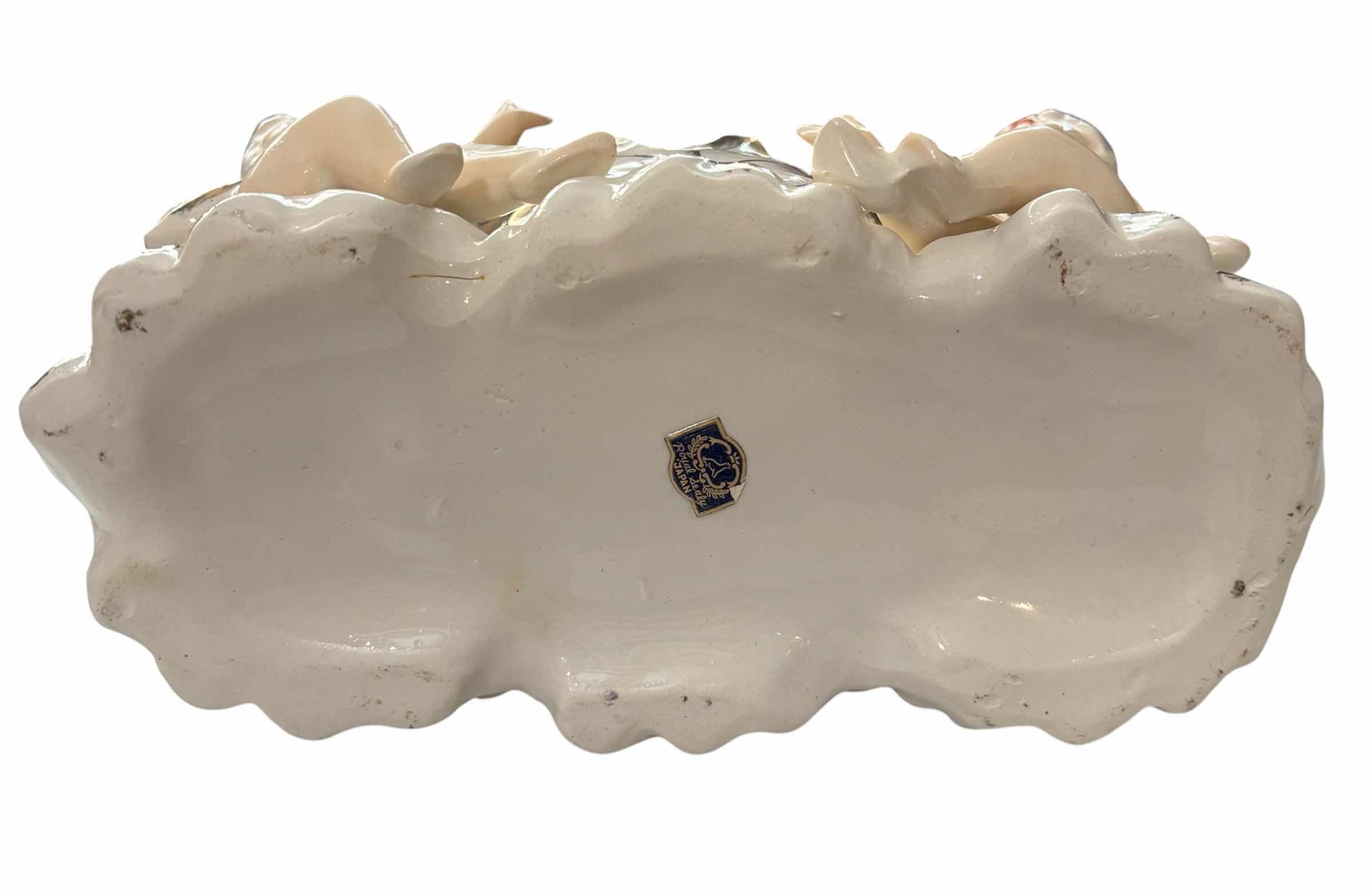 Photo 1 of ROYAL SEALY HOLLYWOOD REGENCY CONSOLE OVAL BOWL & MATCHING CANDLESTICKS (2) $60