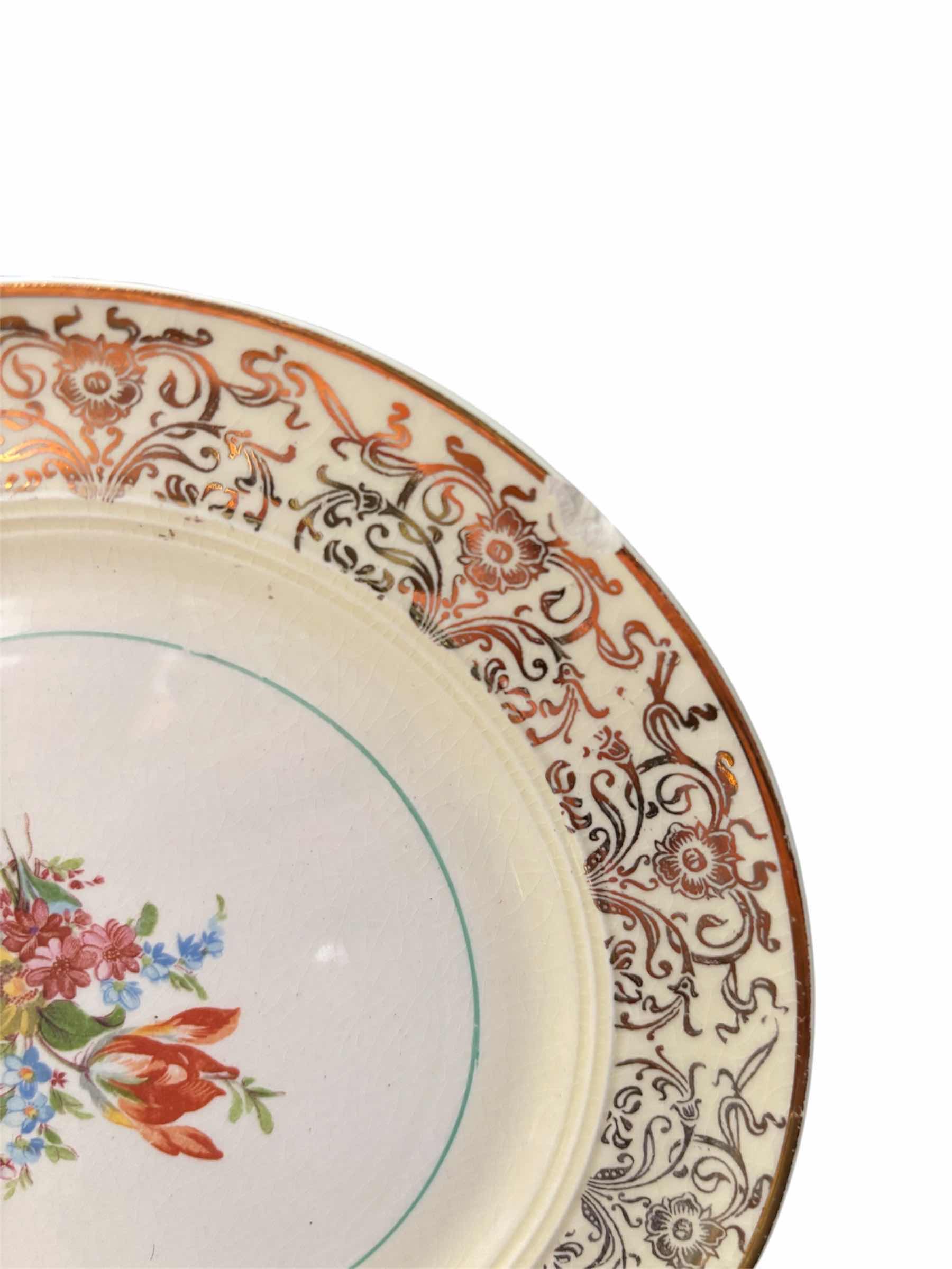 Photo 1 of VINTAGE SALEM CHINA COMPANY 23 KARAT GOLD LETTERING - 15 PIECES