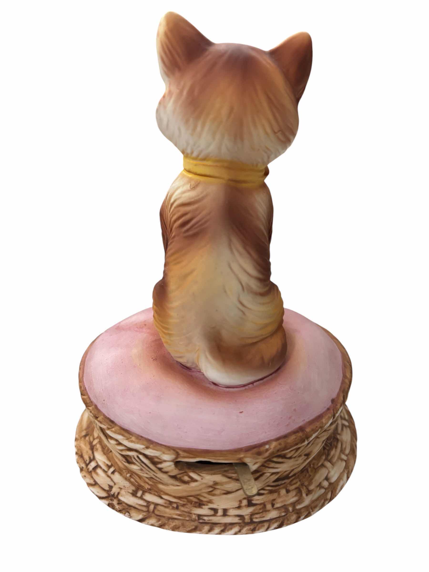 Photo 1 of VINTAGE CAT THEMED MUSIC BOXES (2)