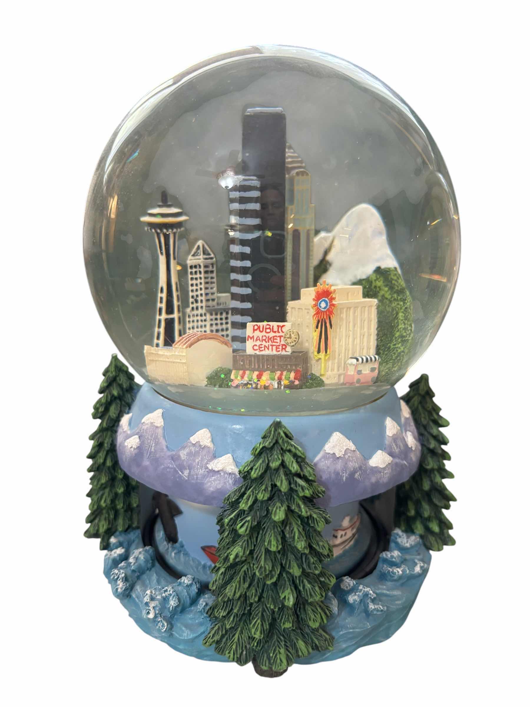 Photo 1 of SEATTLE MUSICAL SNOW GLOBES (2) H7”