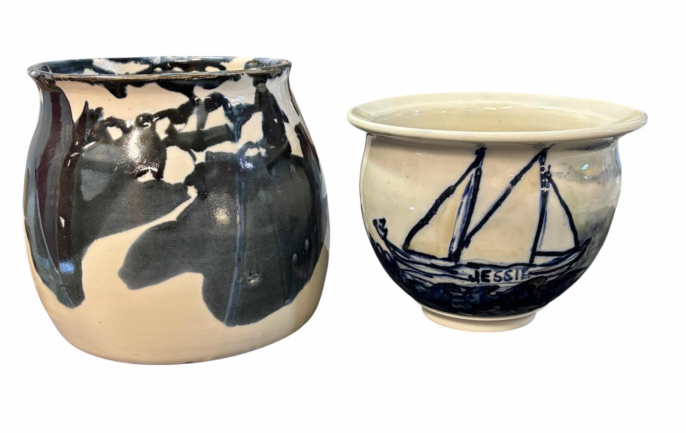 Photo 1 of STUDIO POTTERY VASES - 4 PIECES
